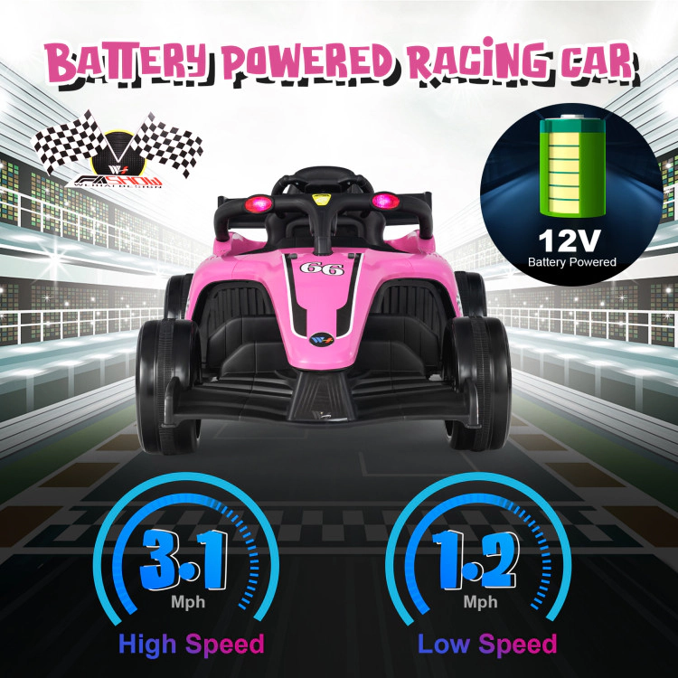 Hivvago 12V Kids Ride on Electric Formula Racing Car with Remote Control