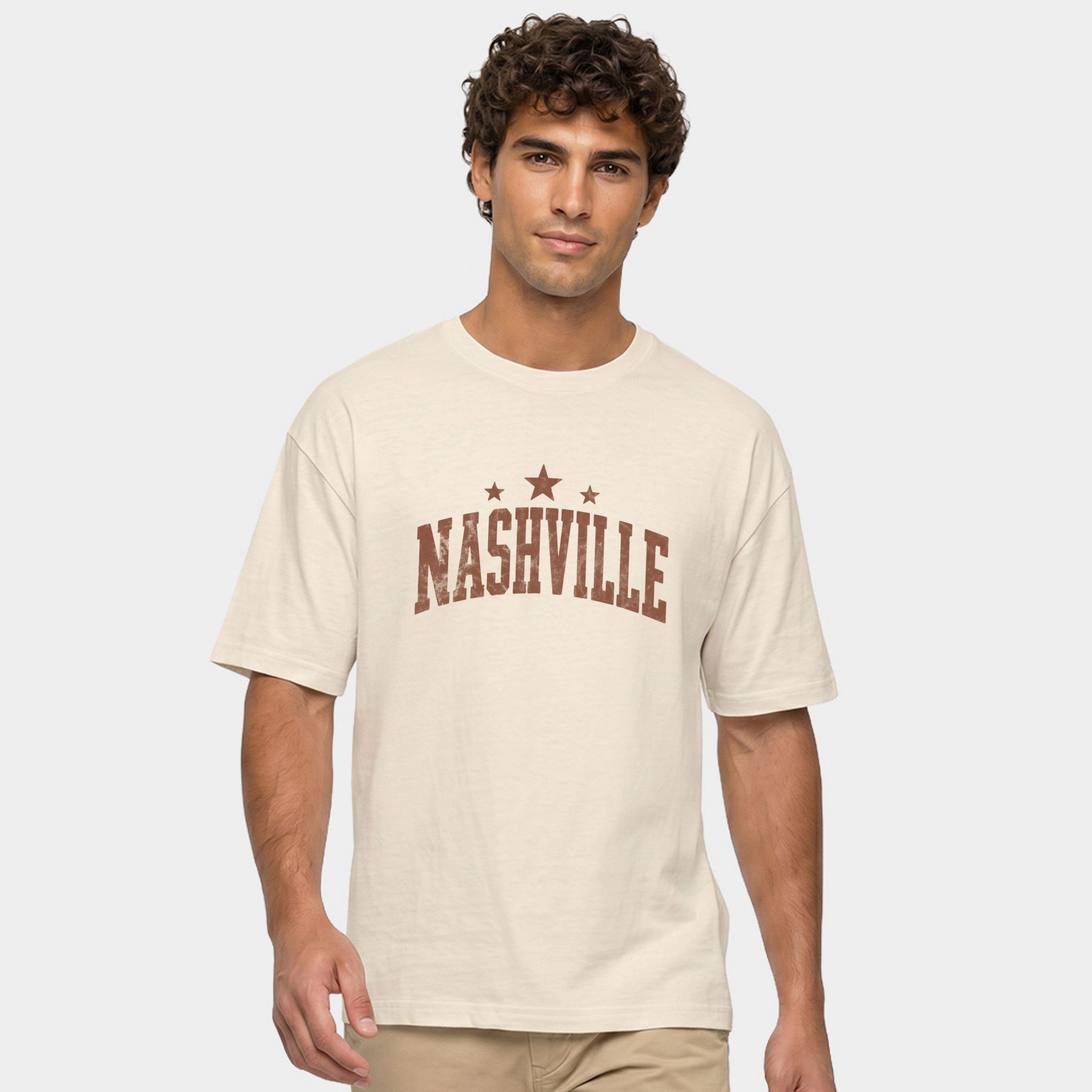 Simply Sage Market - Men's Garment Dyed Graphic T-Shirt Nashville Varsity Stars
