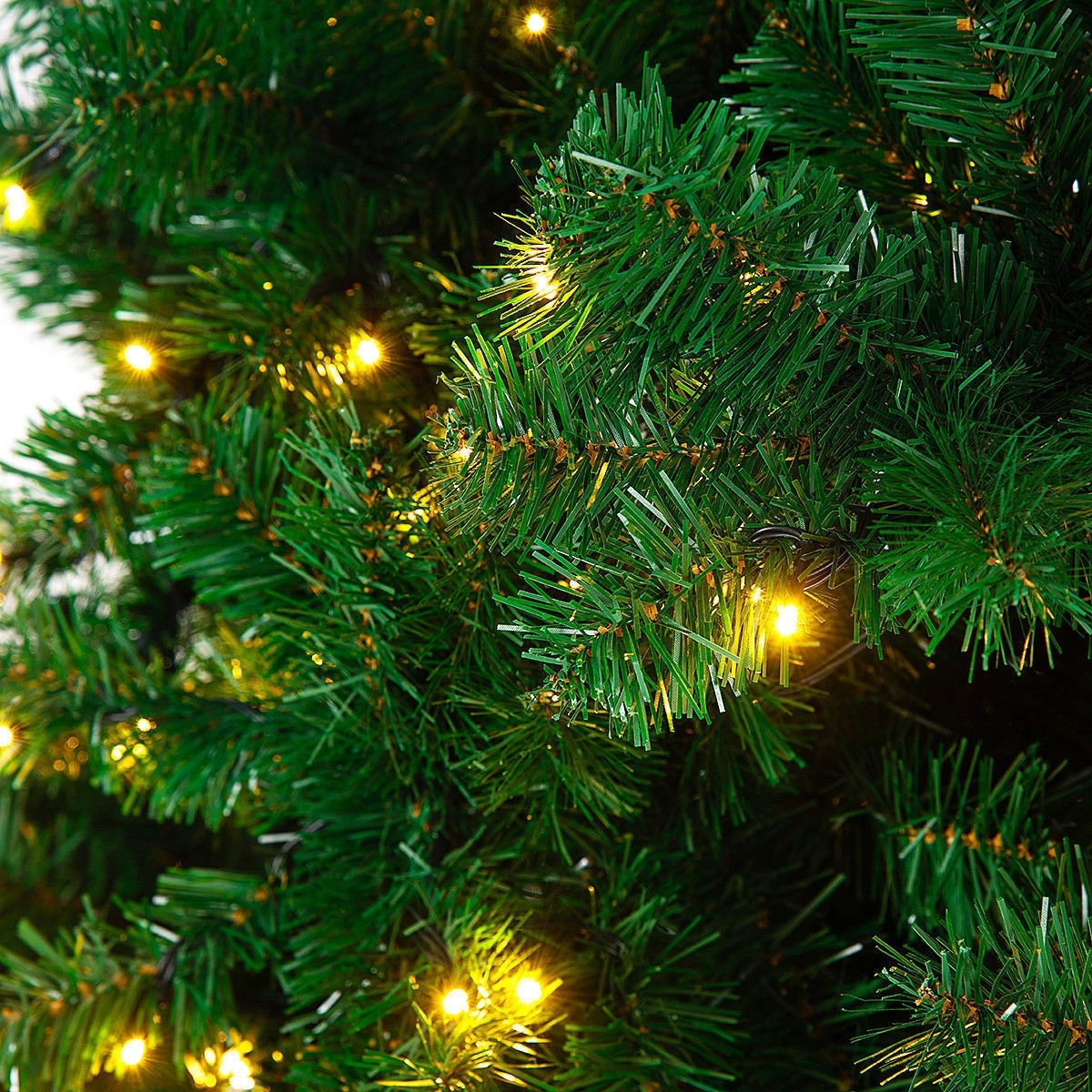 LJG 9 Feet Pre-Lit PVC Artificial Christmas Tree with 700 LED Lights