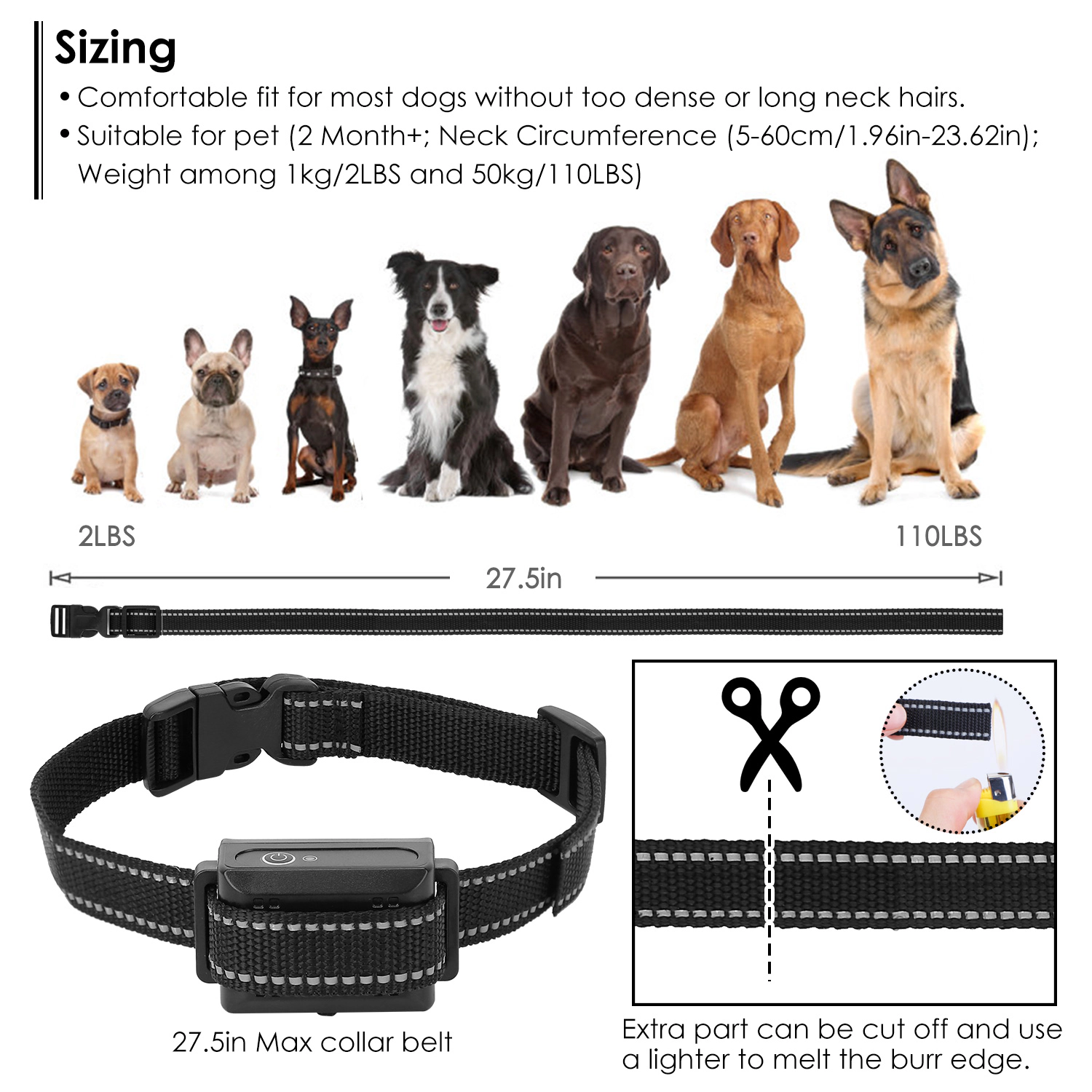 GBruno Waterproof Dog Training Collar With Remote