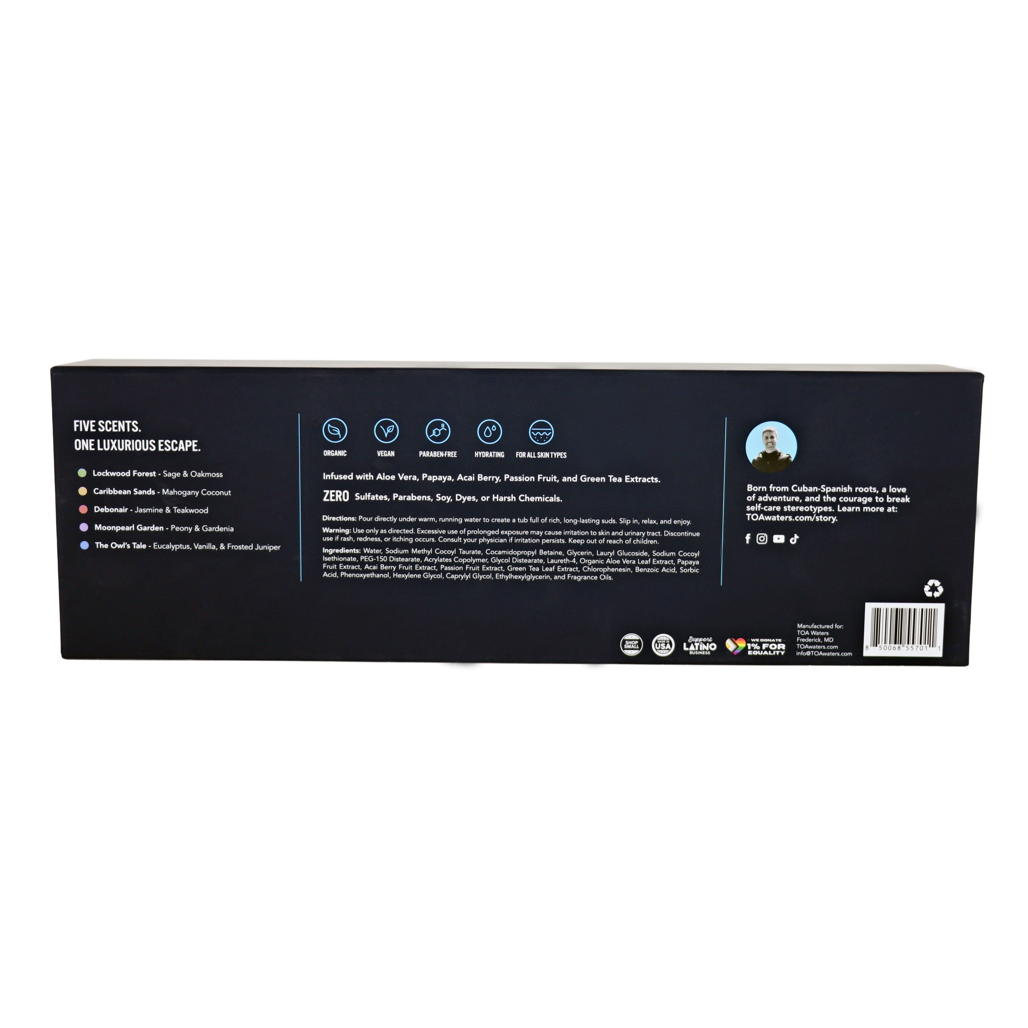 TOA Waters Unisex Gift Set - Liquid Bath Bomb Gift Set