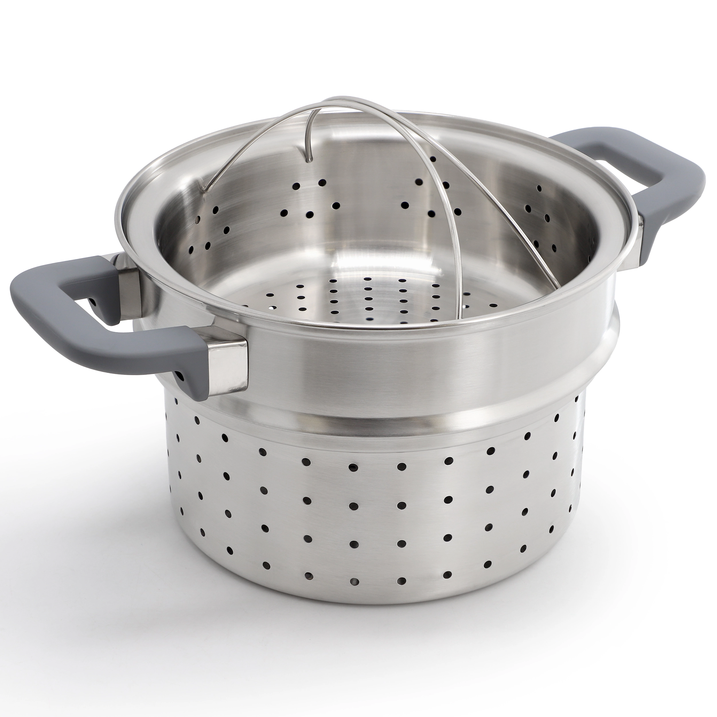 Oster Beauford 4 Piece 5 Quart Stainless Steel Stock Pot with Inserts