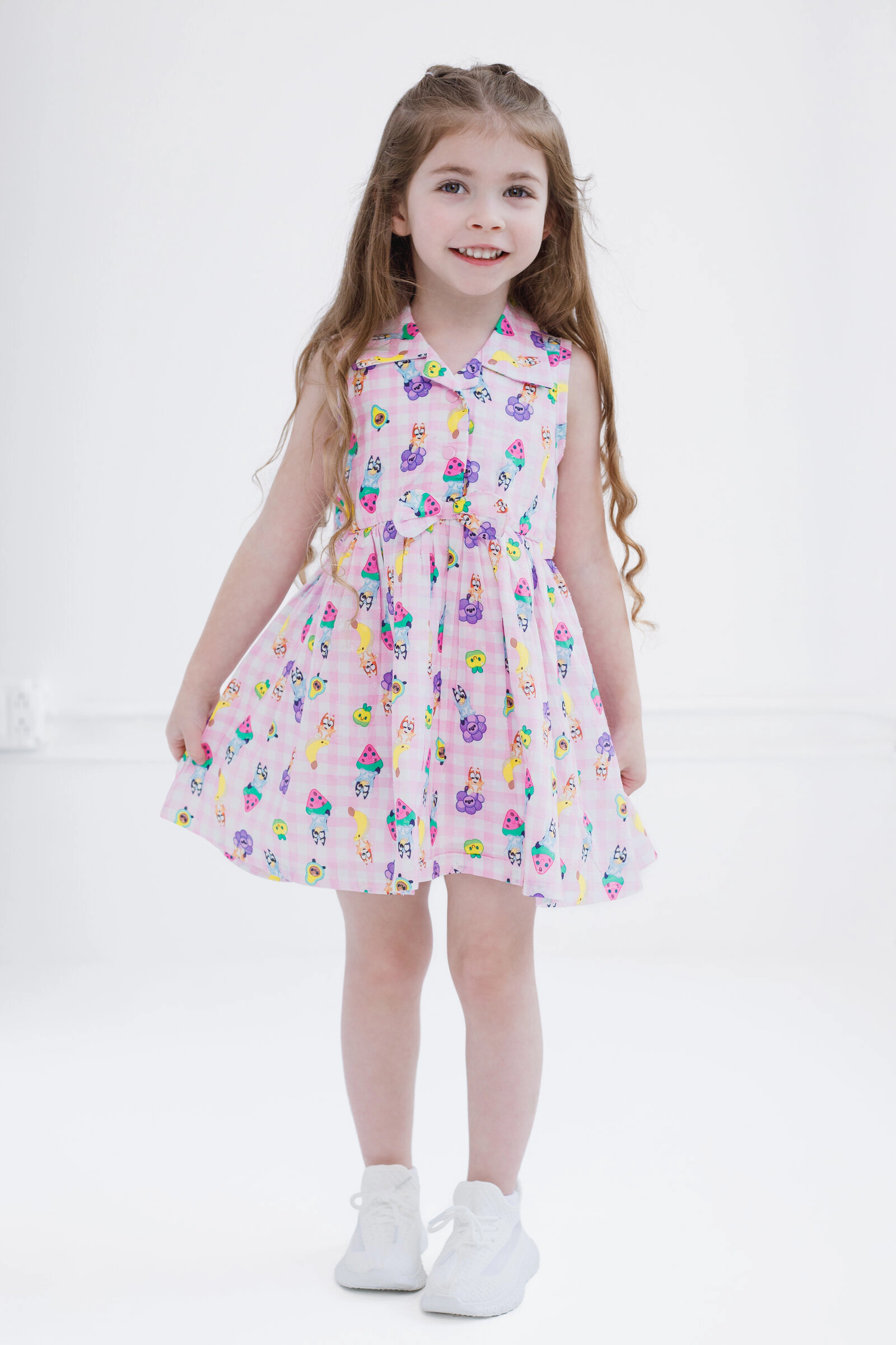 Bluey Girls' Sleeveless Flare Dress