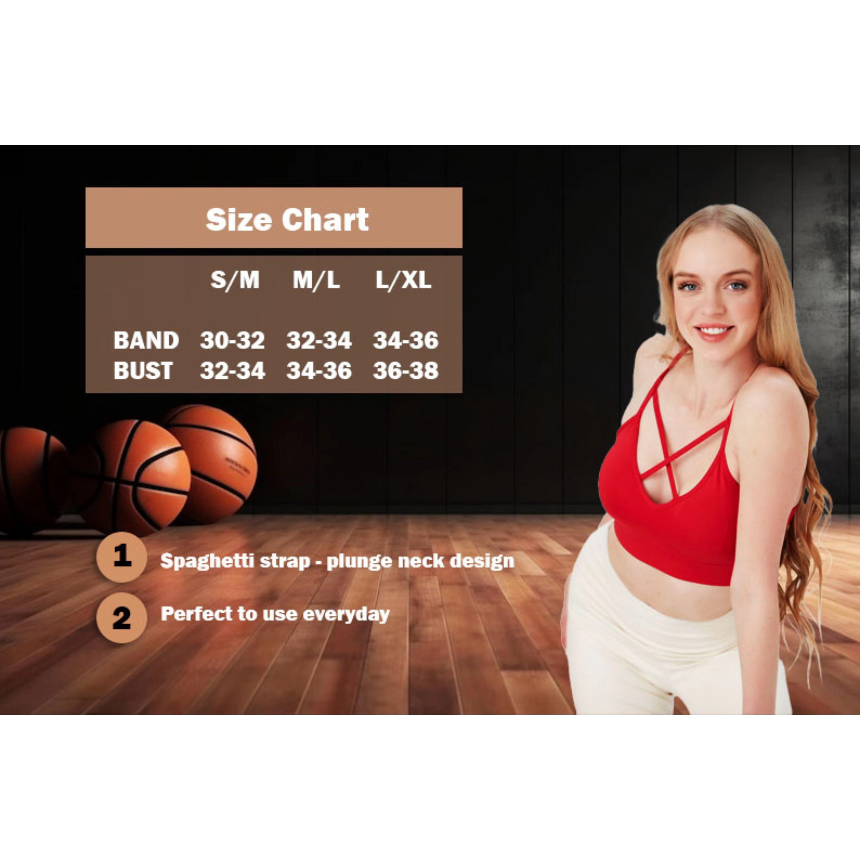 Wear Sierra Juniors' and Women's Lightly Padded Workout Sports Bra