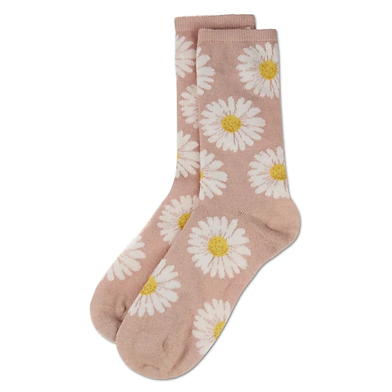 MeMoi Women's Daisies Cashmere Crew Socks