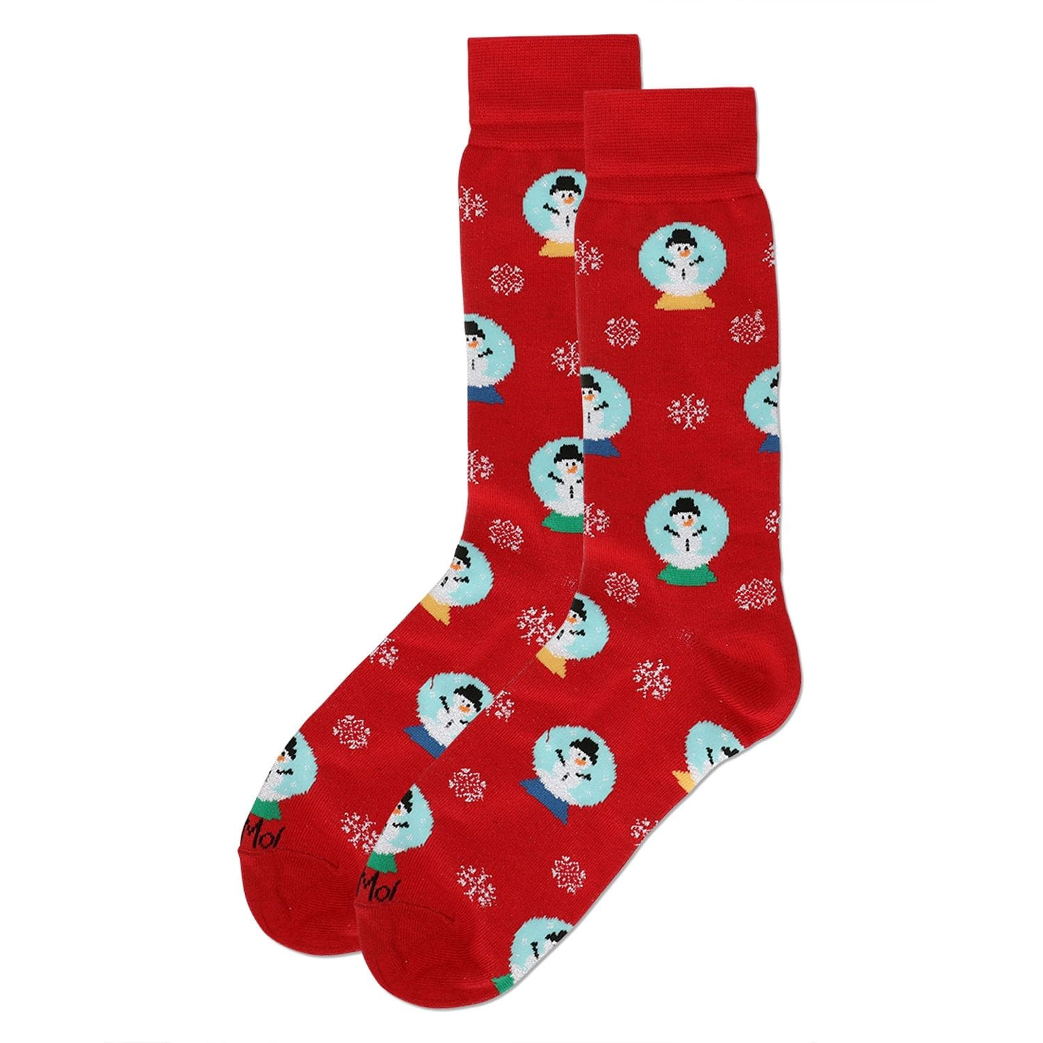 MeMoi Men's Snow Globes Holiday Crew Socks