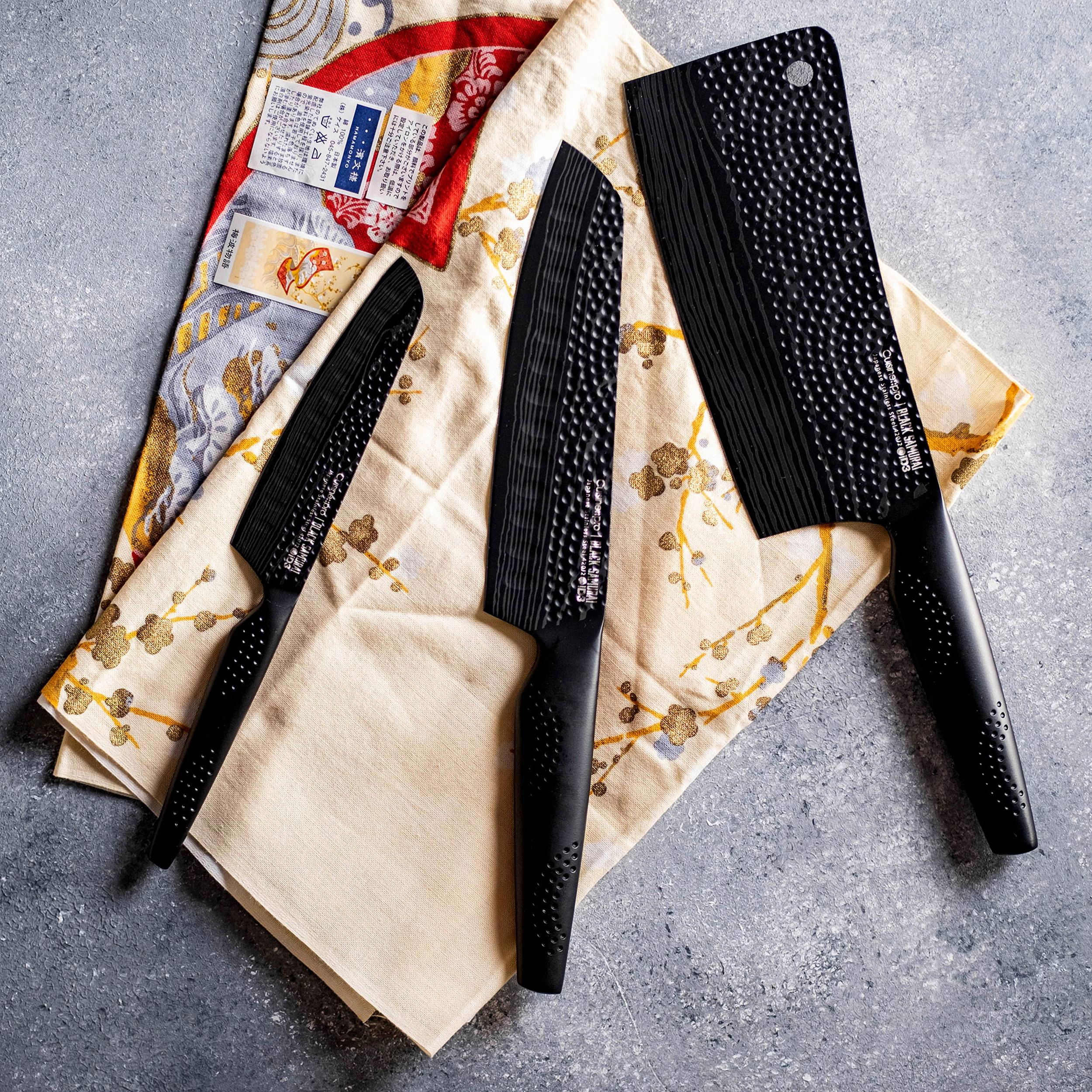 Cuisine::pro® iD3® BLACK SAMURAI Ultimate Knife Set Of 3