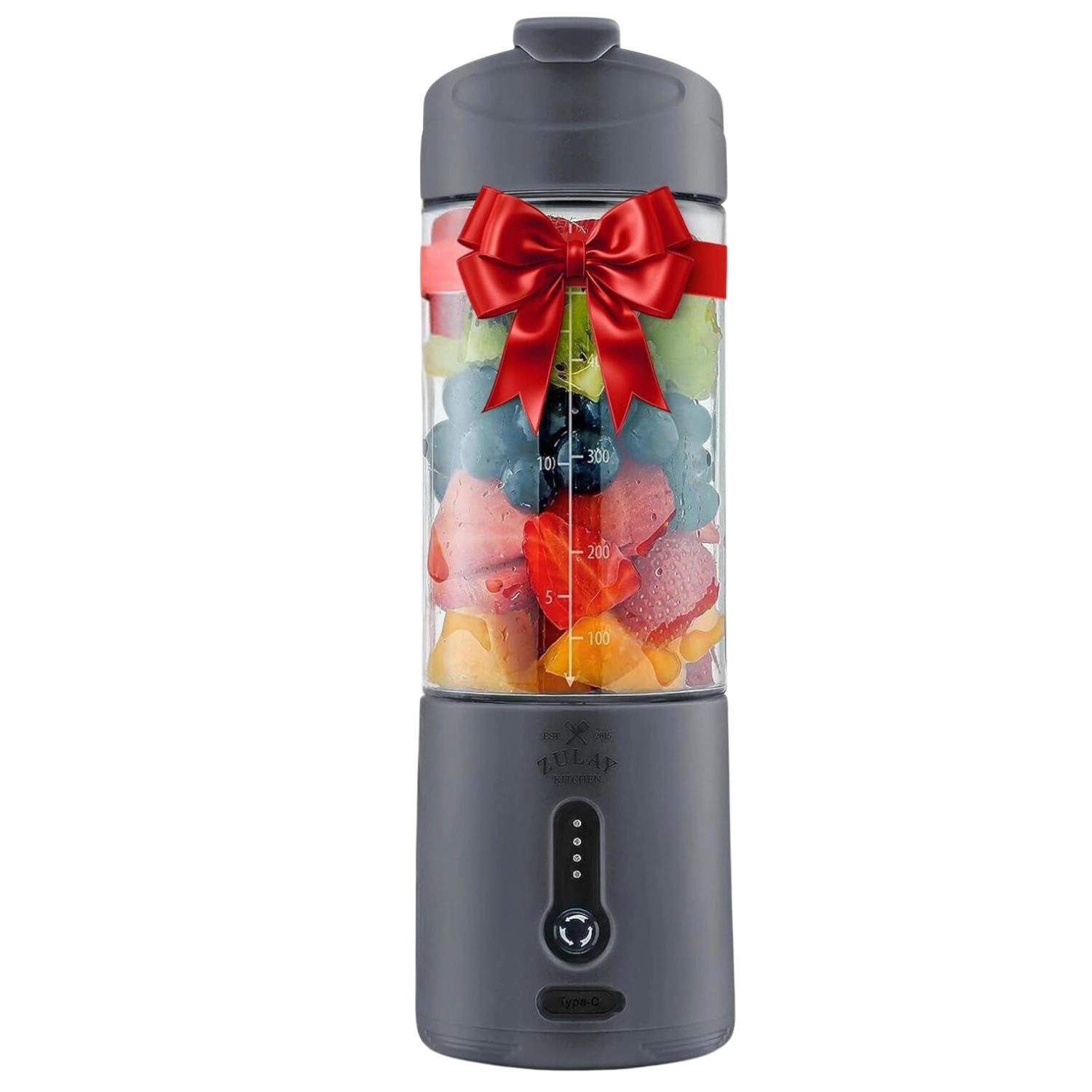 Zulay Kitchen 18oz Personal Blenders that Crush Ice - USB-C Rechargeable, Cordless Travel Blender