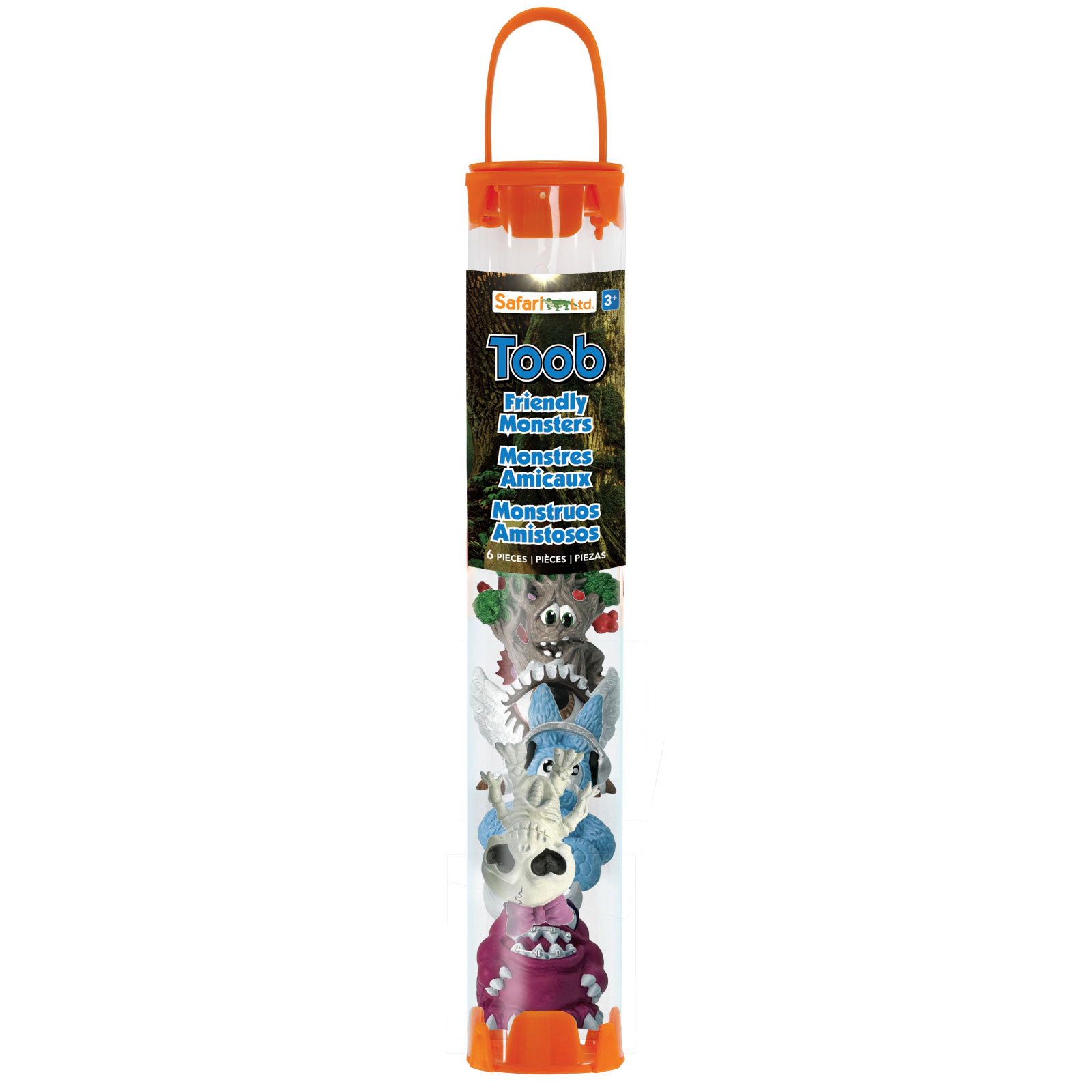 Safari Ltd. - Mini Friendly Monsters Designer TOOB - contains 6 Mini Figurines