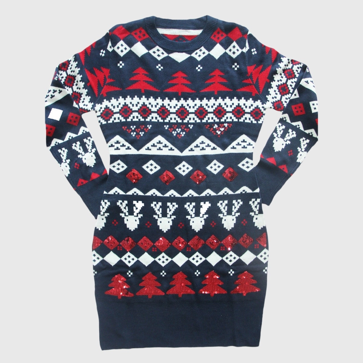 YesFashion Christmas Sweater Dresses for Women Cute Winter Themed Dress Instant Holiday Outfits