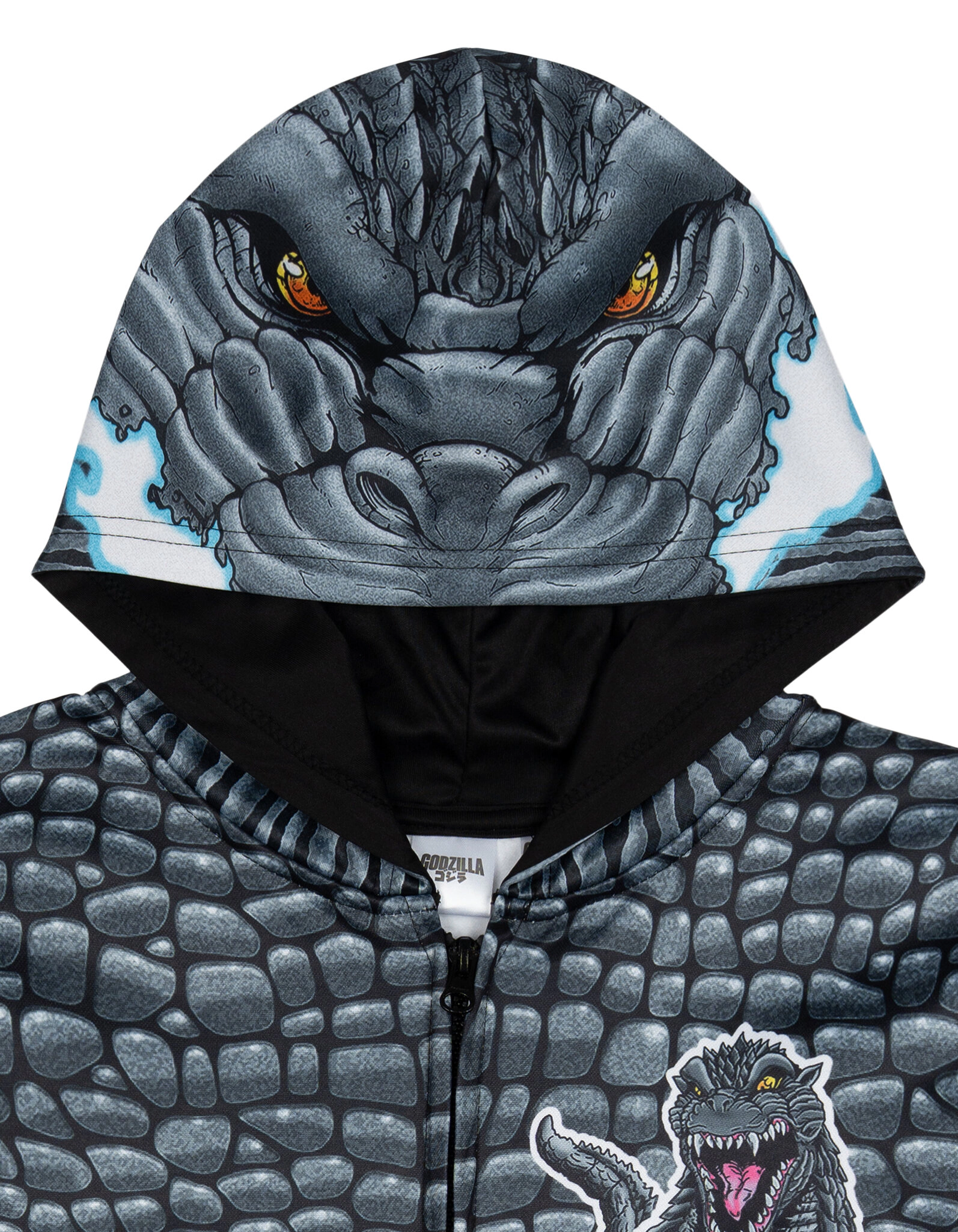 Godzilla Matching Family Cosplay Fleece Zip-Up Hoodie