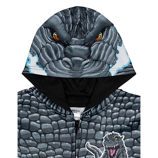 Godzilla Matching Family Cosplay Fleece Zip-Up Hoodie