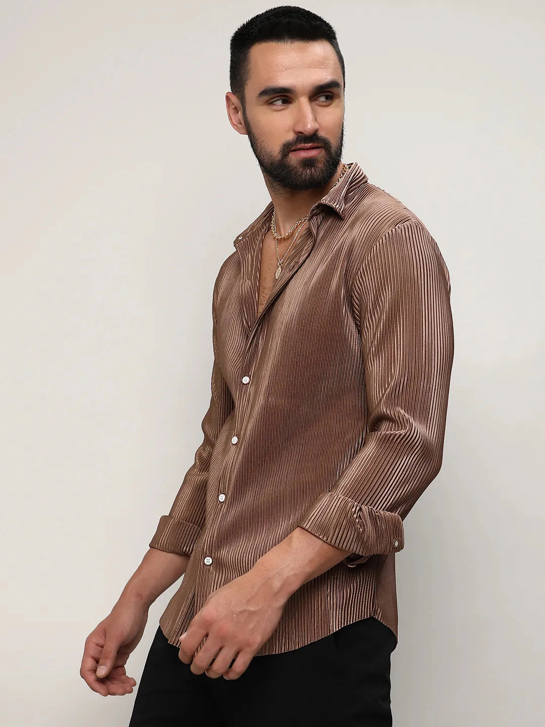 Pleat-Creased Shirt