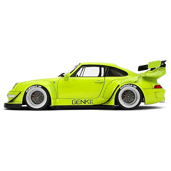 Jada Rwb Body Kit "Genki" Lime Green "Pink Slips" Series 1/18 Diecast Model Car By Jada