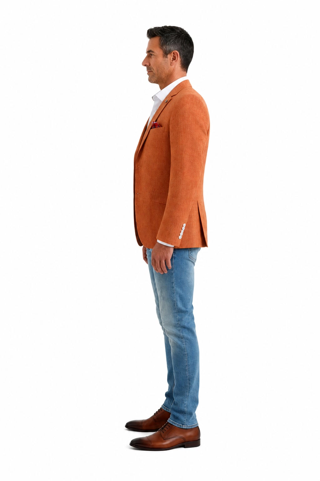 Elie Balleh Men's Solid Slim Fit Blazers Sports Coat Jacket