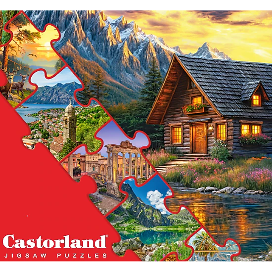 CASTORLAND 1500 Piece Jigsaw Puzzles, Sailing at Sunset, Sailing