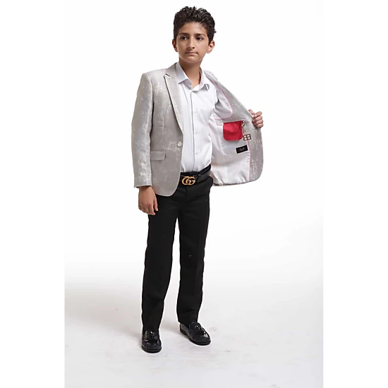 Elie Balleh Boys Slim Fit Classic Blazer