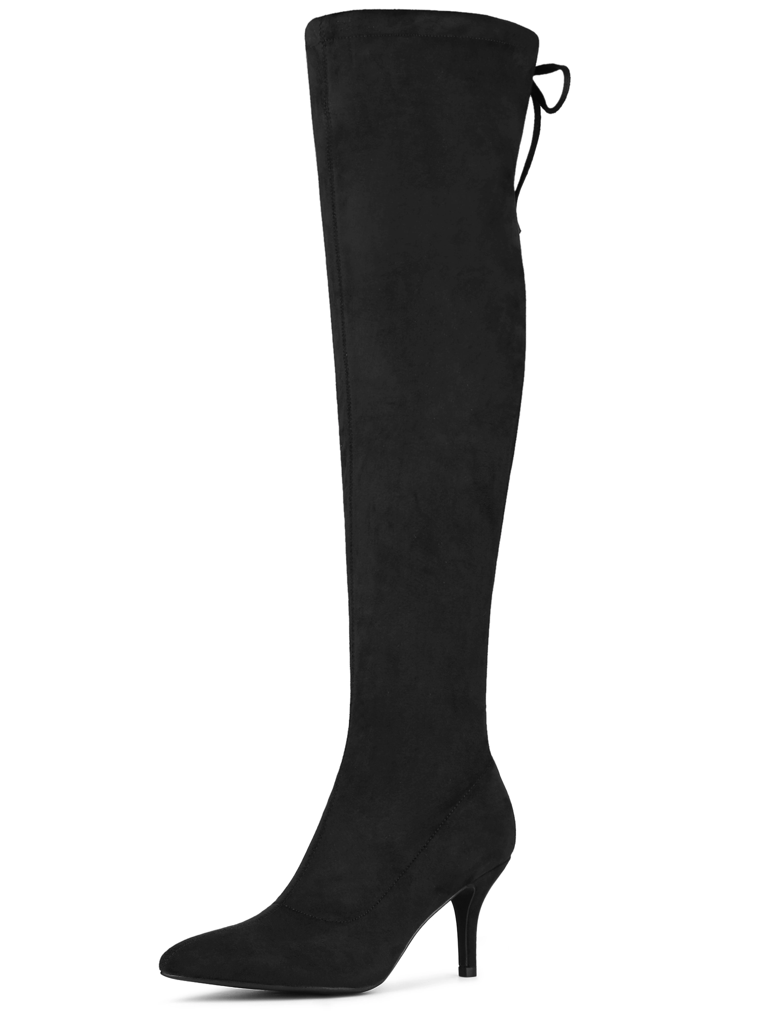 BLISSFUL STEP Women Stiletto Heels Thigh High Over the Knee Boots