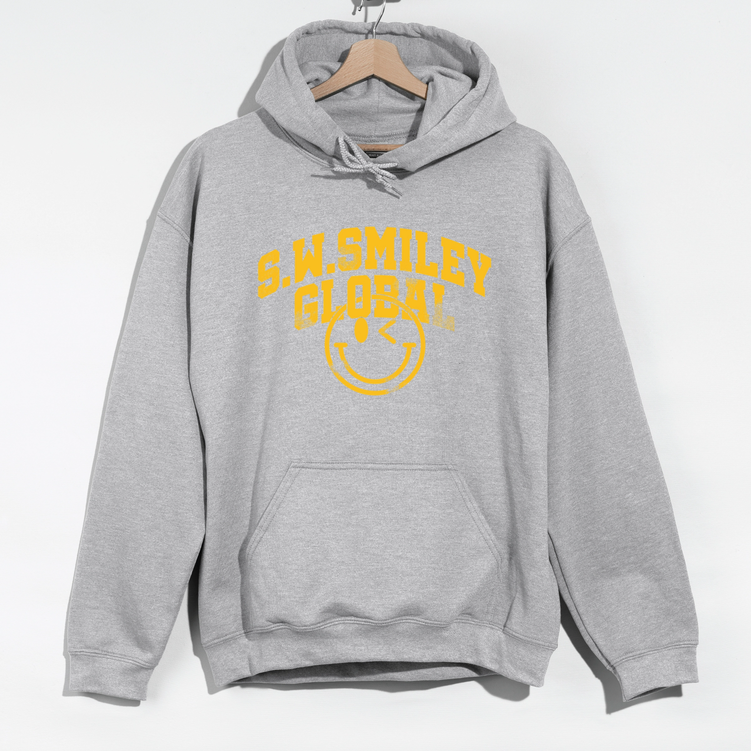 Simply Sage Market - Men's Graphic Hoodie S.W.Smiley Global Varsity