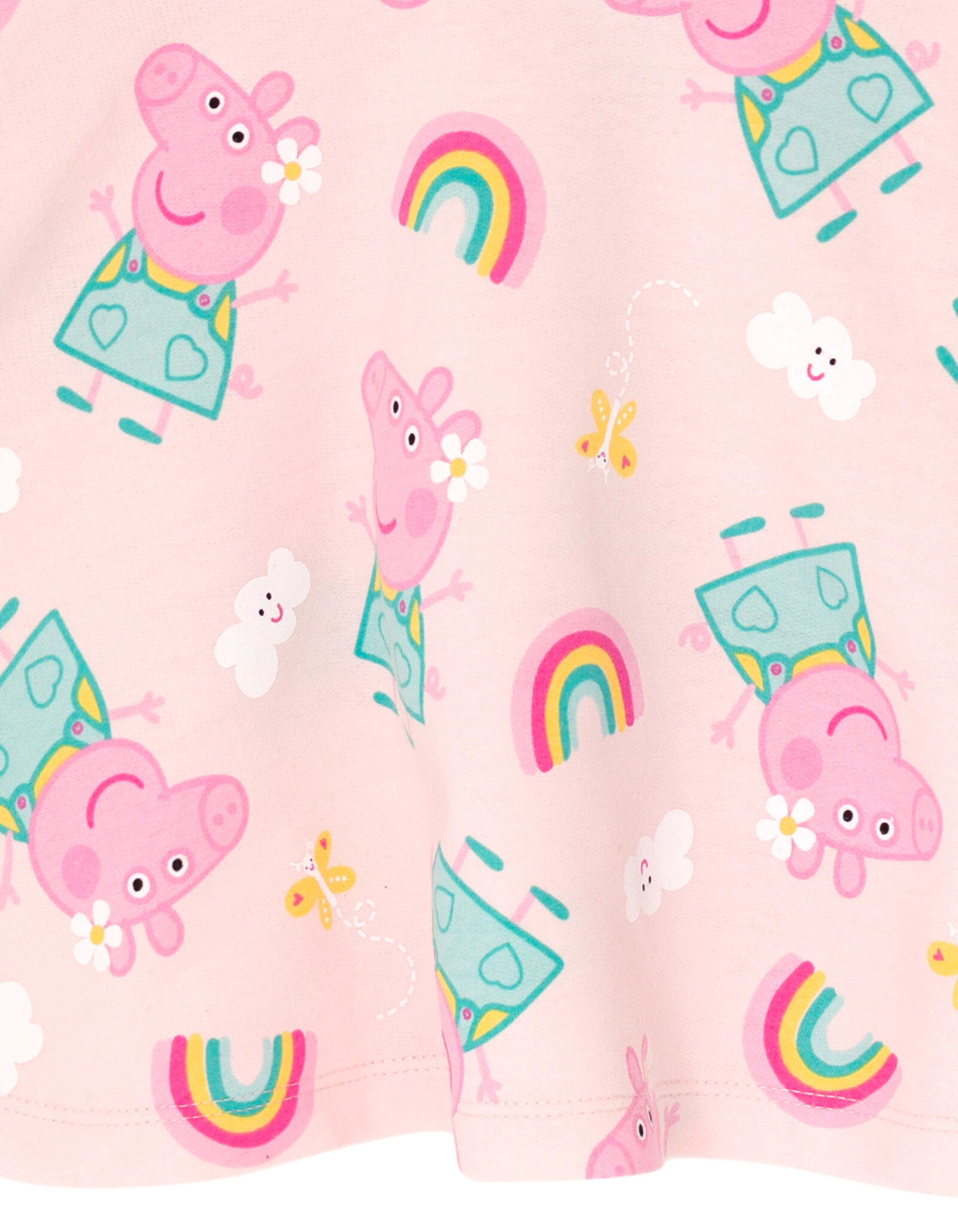 Peppa Pig Girls' Short Sleeve Skater Dress