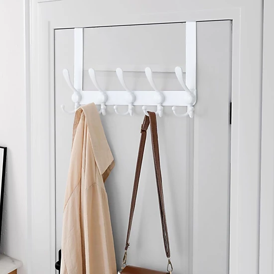 Stock Preferred Over Door Hook 2.0 Heavy Duty Stainless Steel 5 Tri Hook Hanger Rack