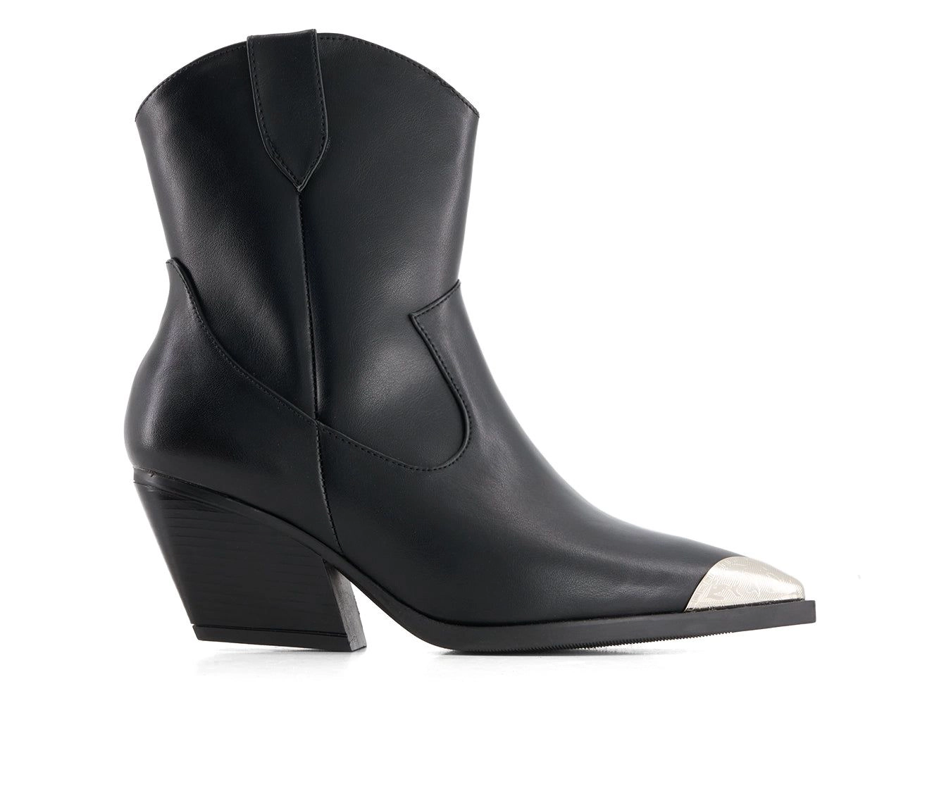 Andrea Womens Pointed Toe Western Booties