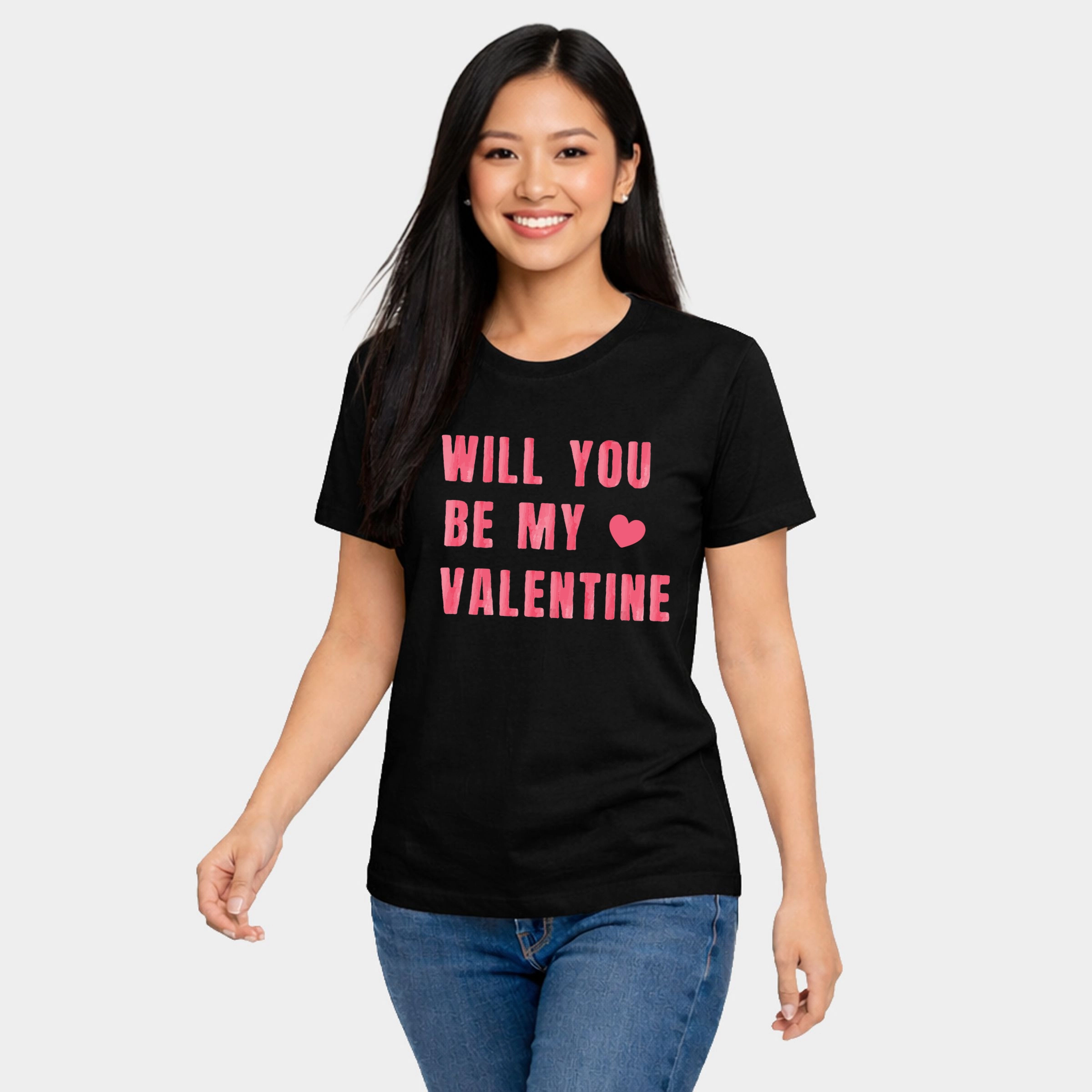 Simply Sage Market - Women's Short Sleeve Graphic T-Shirt Be My Valentine Watercolor