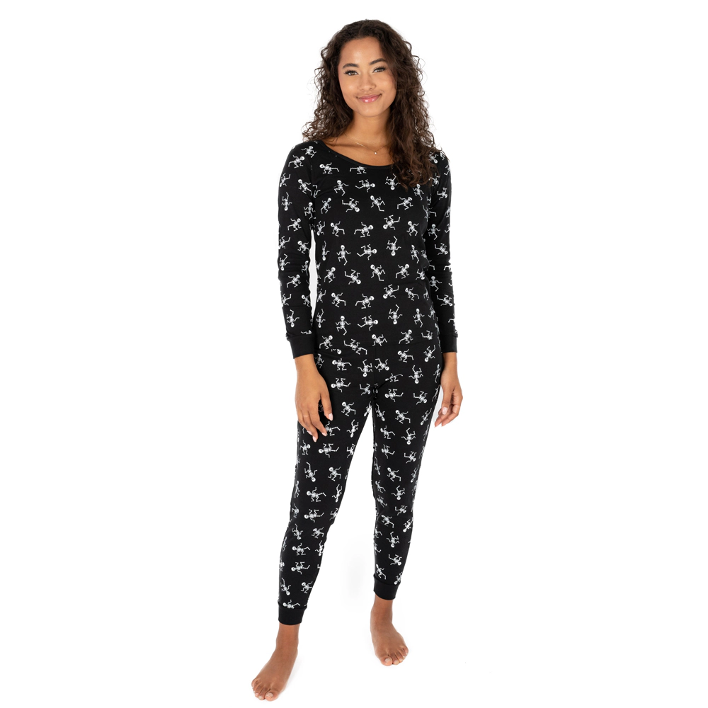 Leveret Women's 2-Piece Cotton Snug Fit Halloween Pajamas
