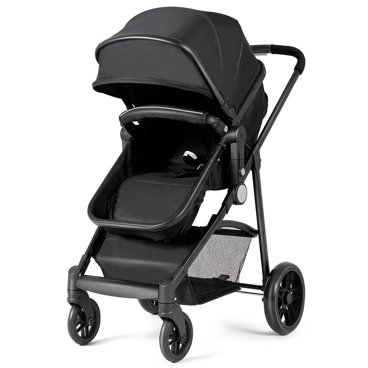 SlickBlue Baby Stroller with Adjustable Bassinet, Reversible Seat and Canopy