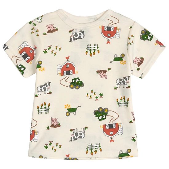 John Deere Boys' 2-Piece Shortall and T-Shirt Set