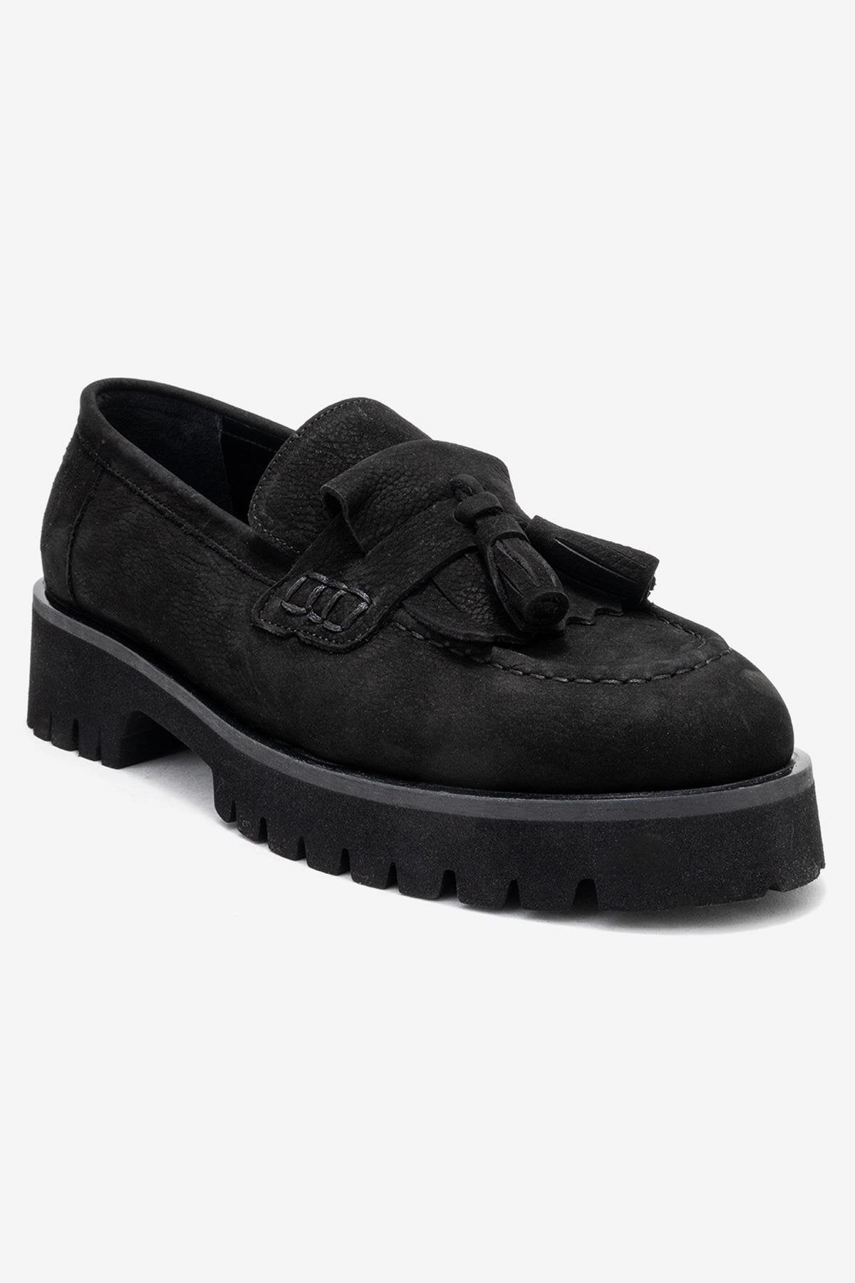 Forever & Always Womens Poen Leather Tassel Loafer
