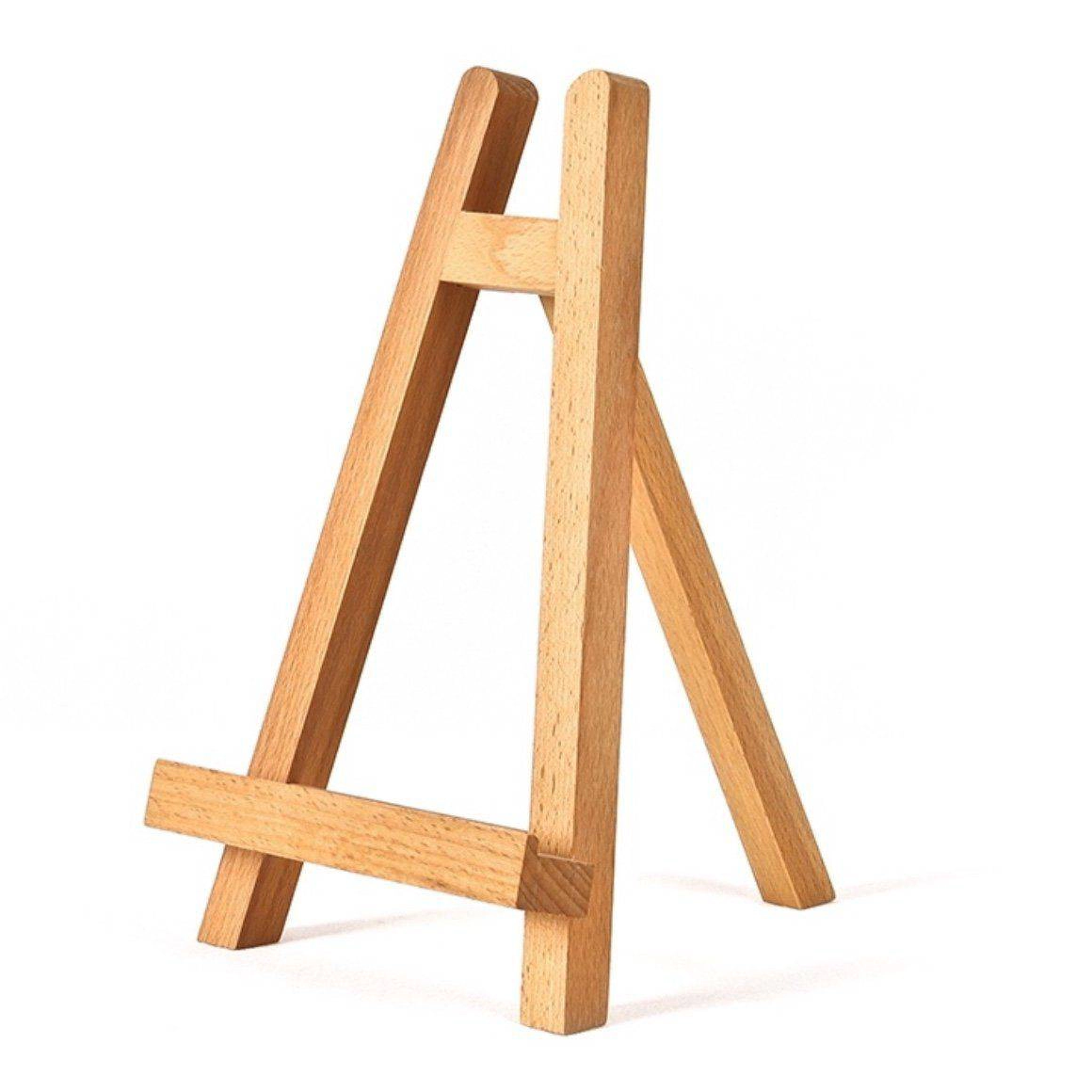 KINGART® Tabletop A-Frame Easel 10.5" - Beechwood Portable Display Stand