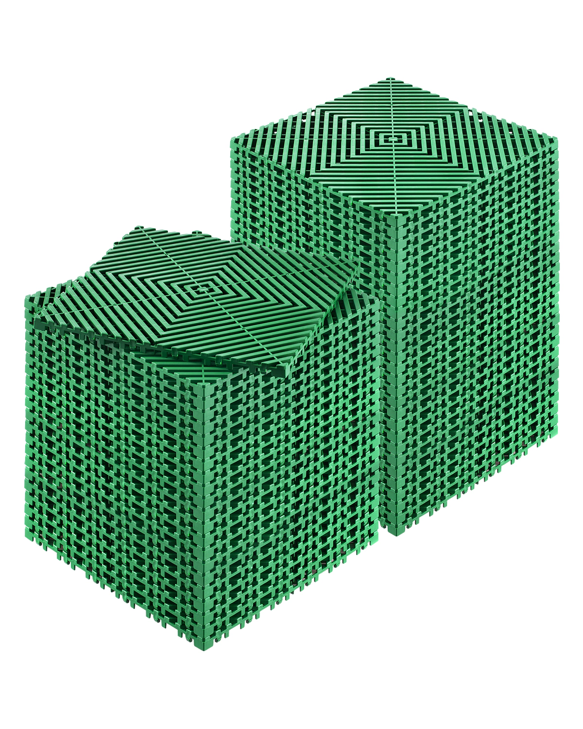 HONGGE Interlocking Drainage Mat Modular Interlocking Cushion Splicing Drainage Mats Non-Slip PP Drainage Floor Tile