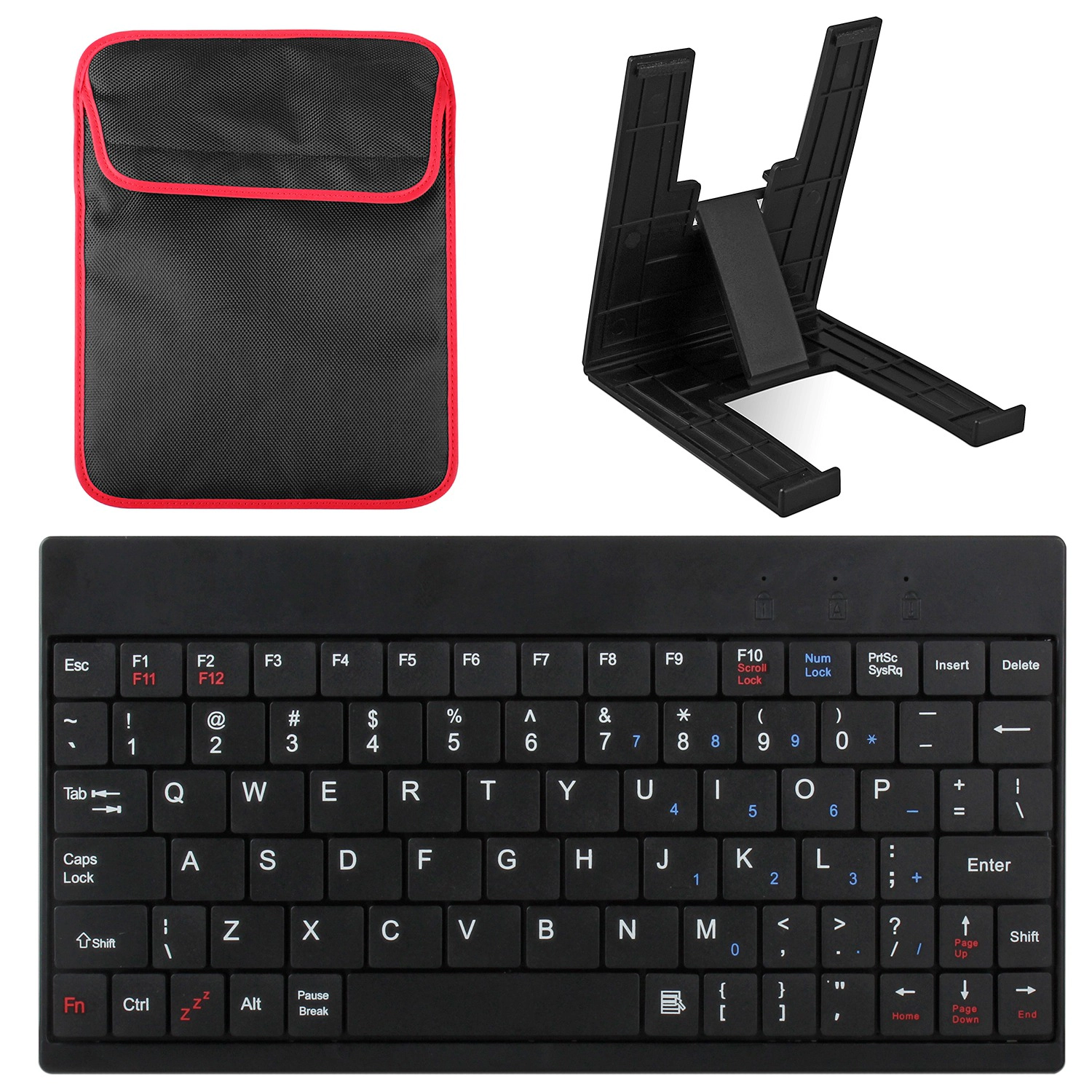 GBruno 80-Key Wired USB Keyboard With Tablet Stand