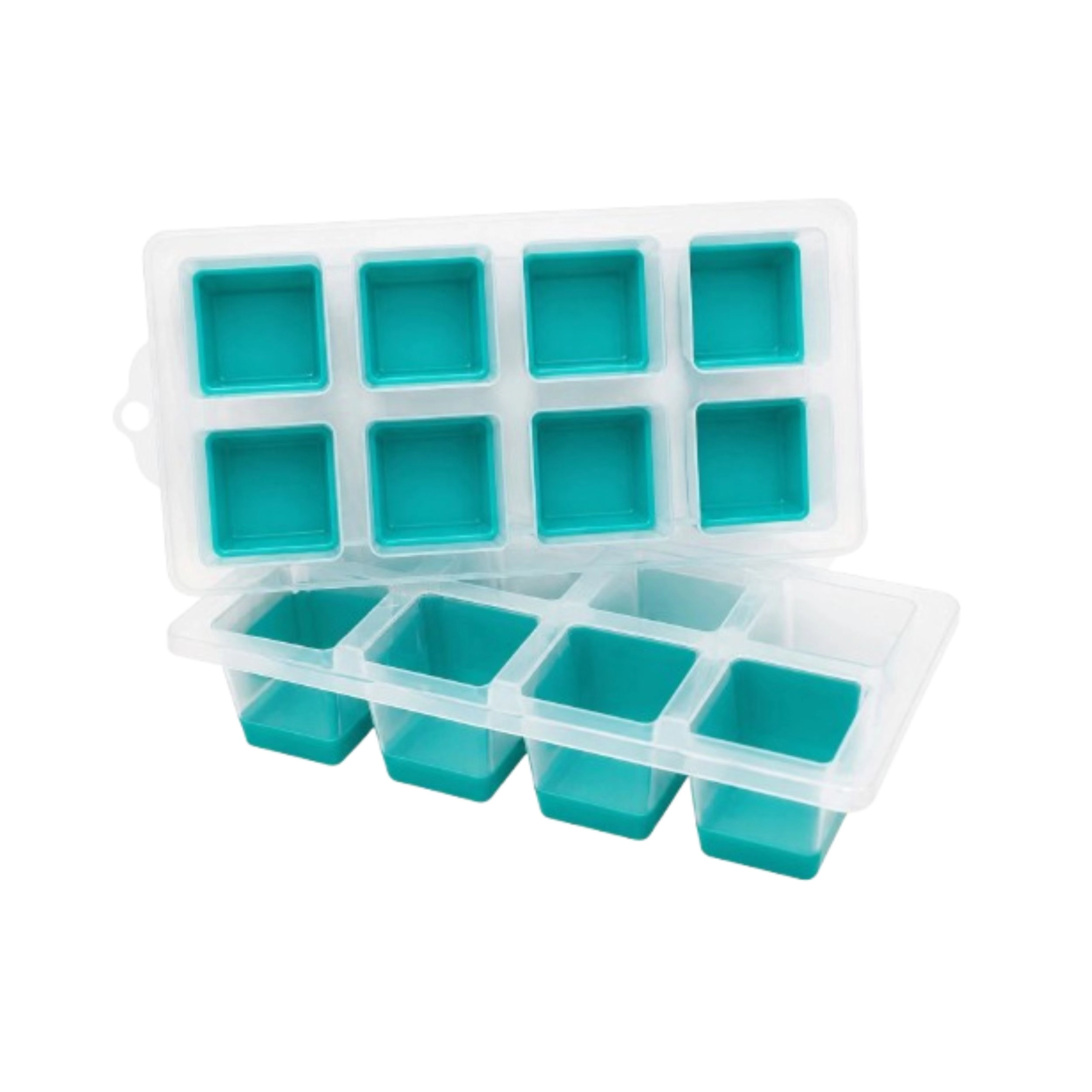 Home Collection Jumbo Ice Cube Trays 2 Inch Large Ice Cube Molds BPA-Free Pack of 2