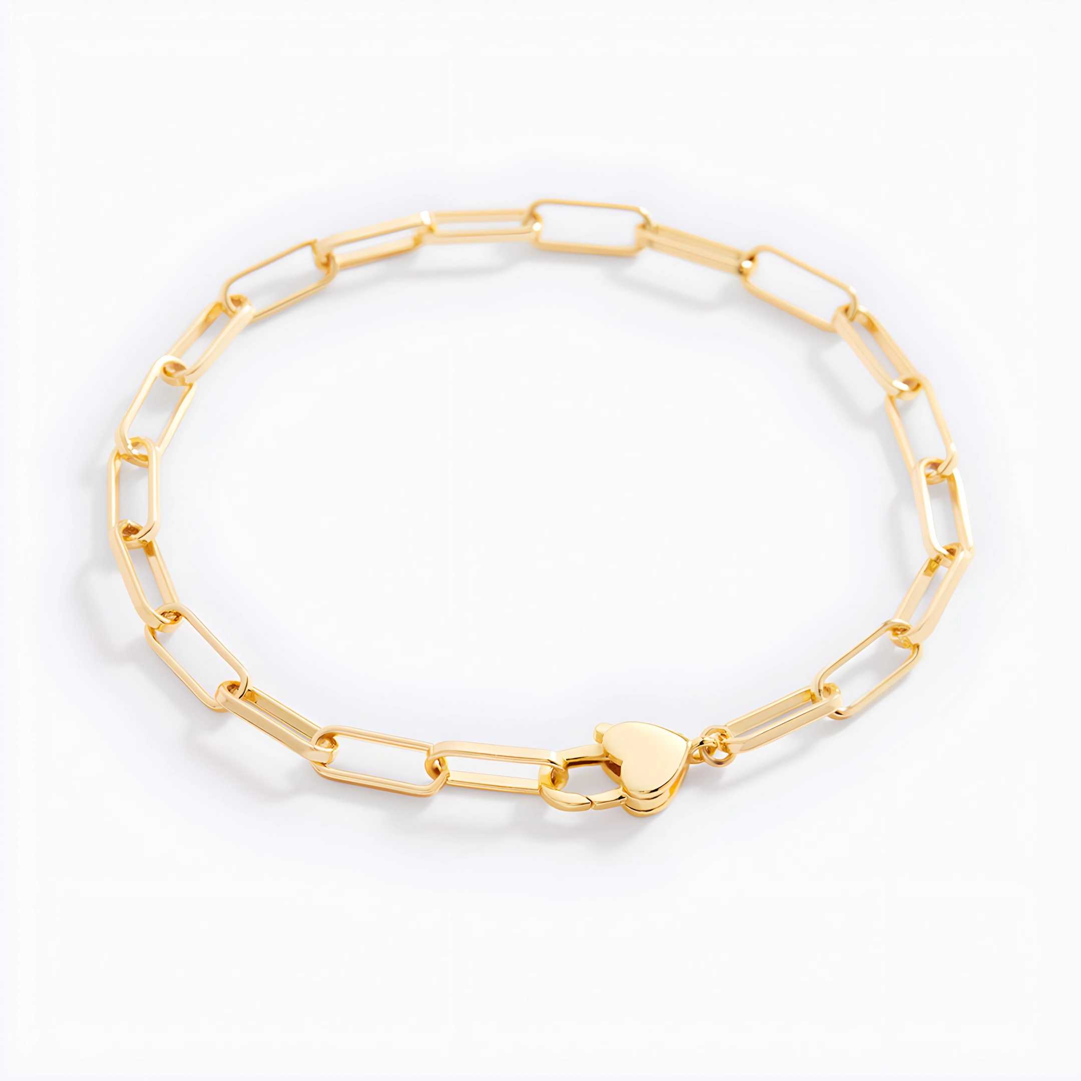 Mint & Lily Women's Heart Padlock Bracelet