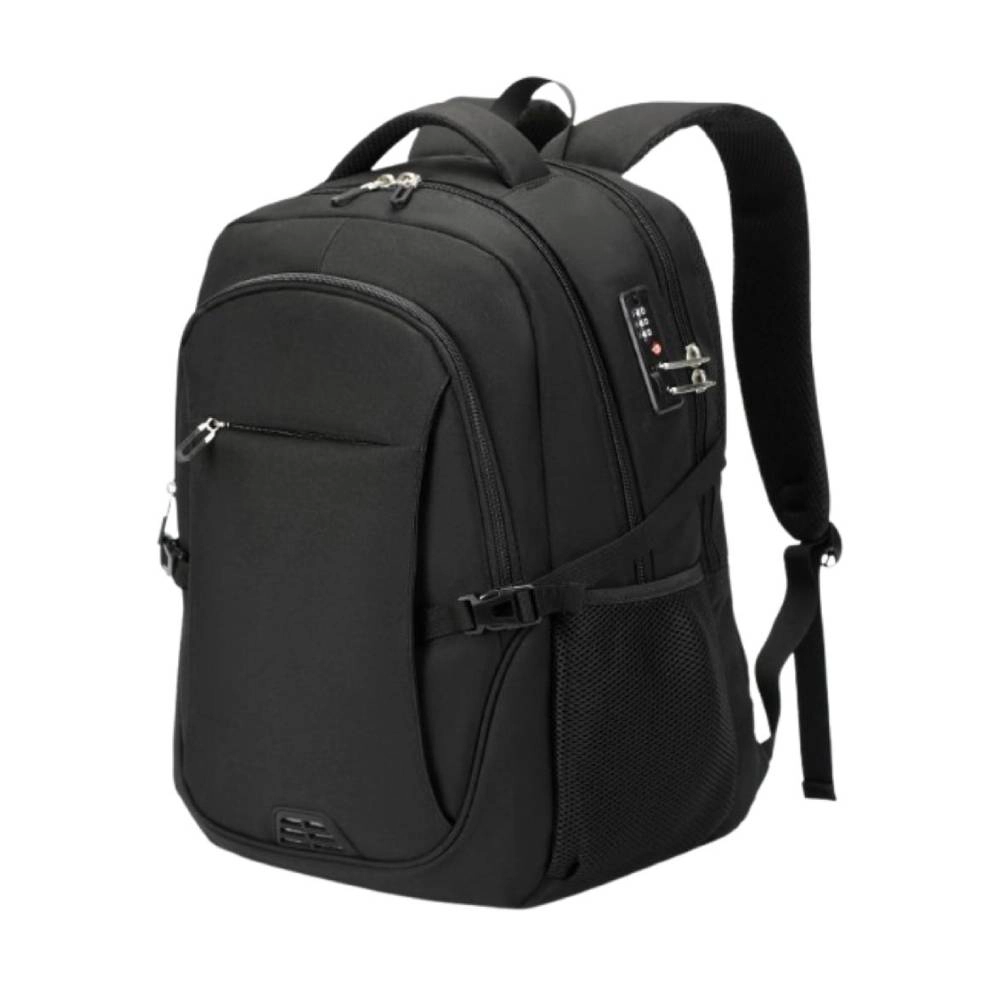 Clear Skye Unisex Black Anti-Theft Travel Backpack