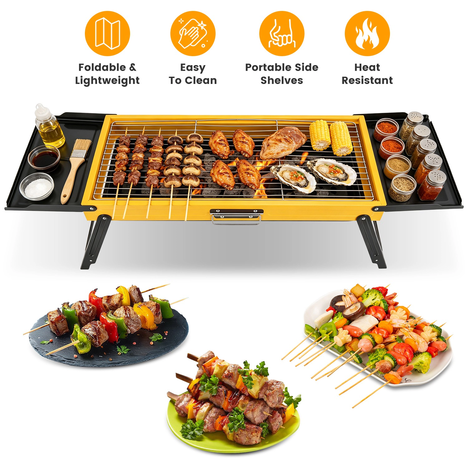 IMounTEK Unisex Portable Folding Charcoal Grill