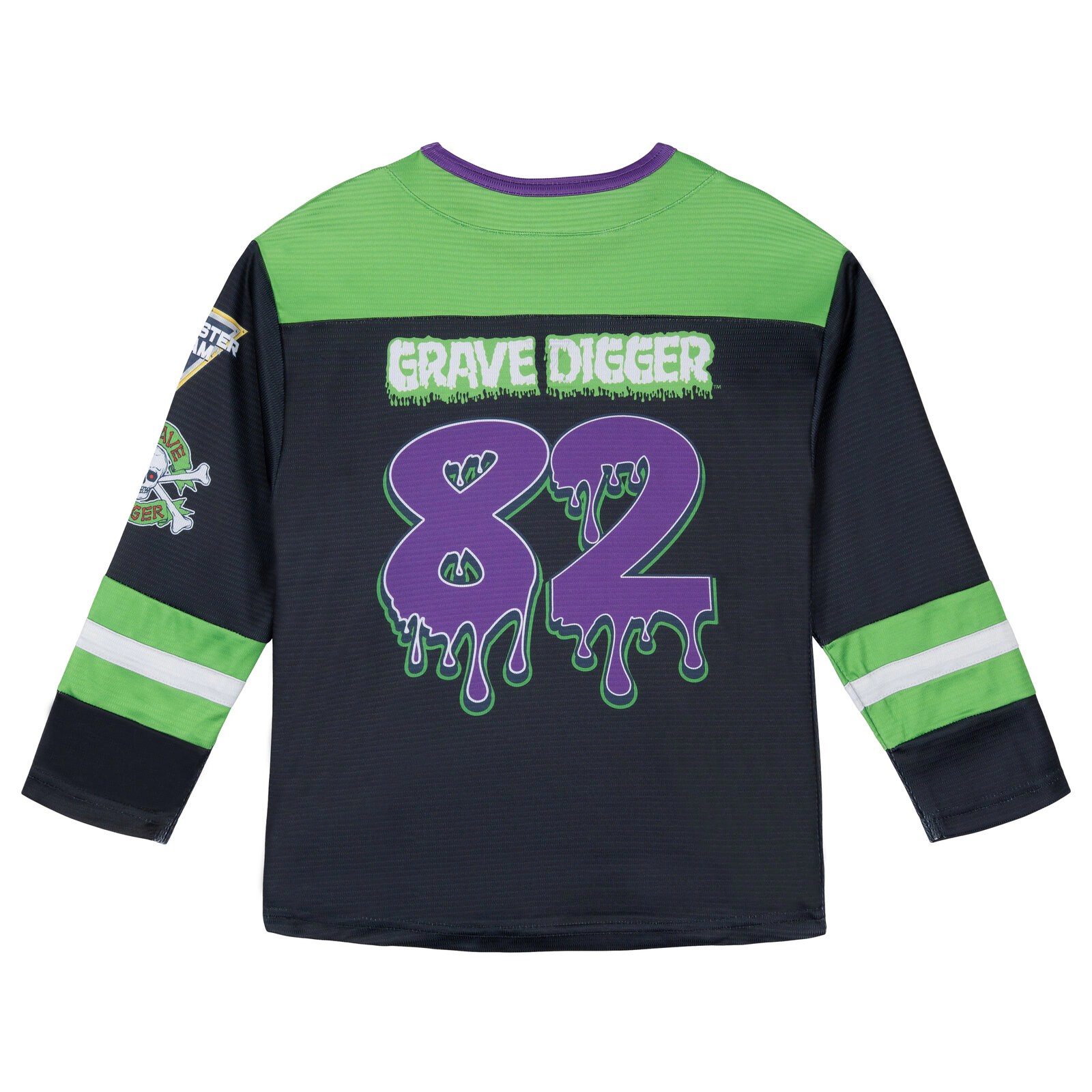 Monster Jam Athletic Long Sleeve Hockey Jersey Shirt