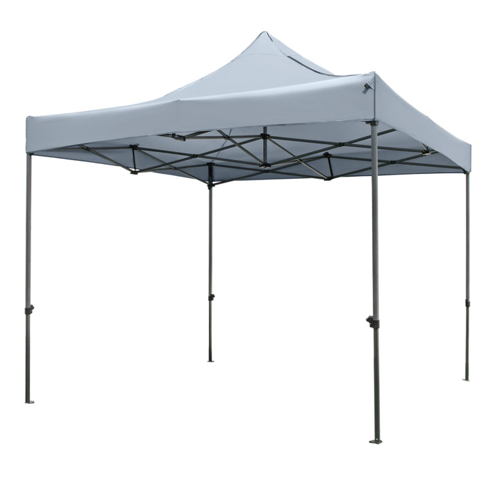 SUGIFT Easy Setup 10 x 10FT Outdoor Pop Up Canopy Gazebo Tent with Wheeled Bag 10.1-in Tall 44-lb Net Weight White