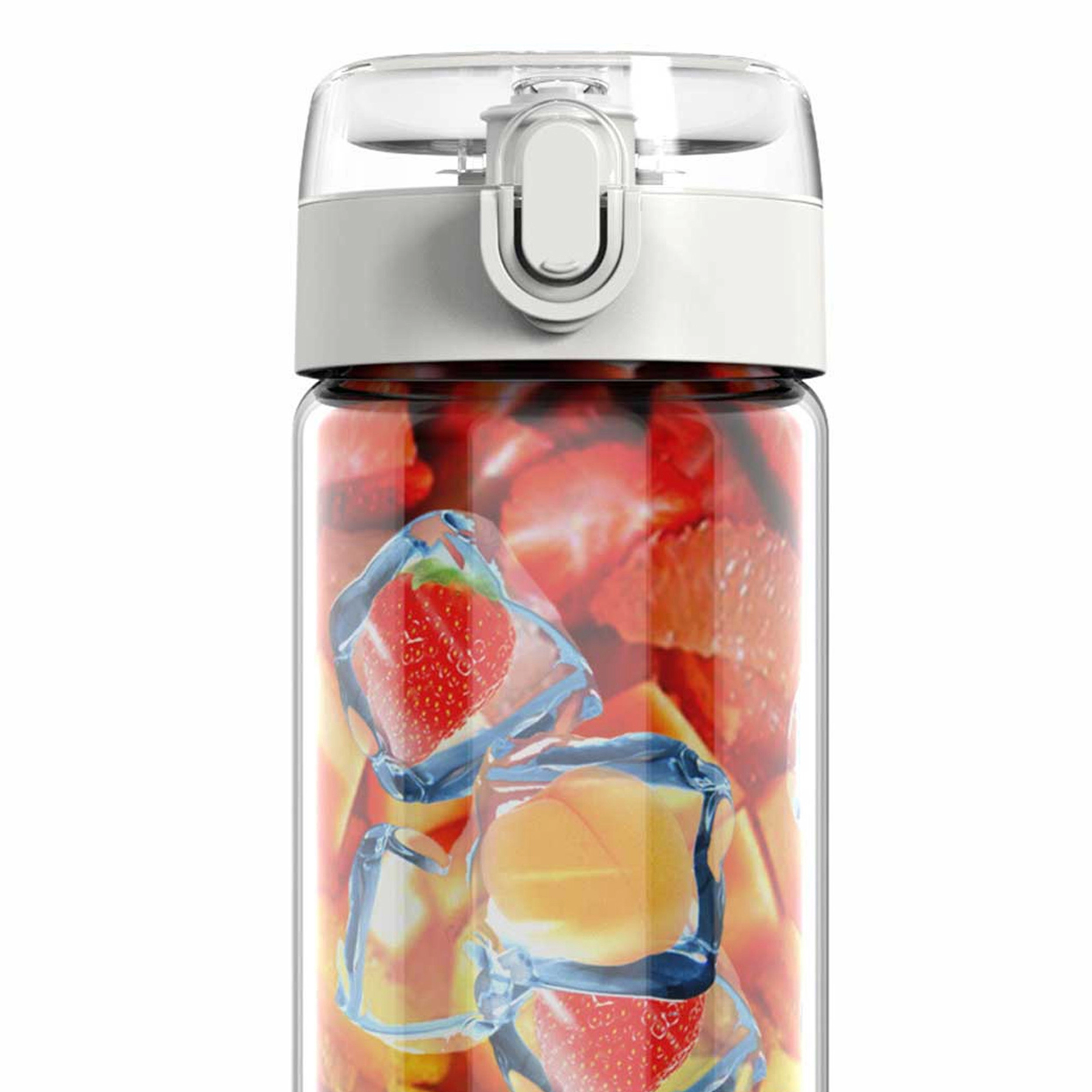 Brentwood 17 Ounce Portable Battery Operated USB Glass Blender in White