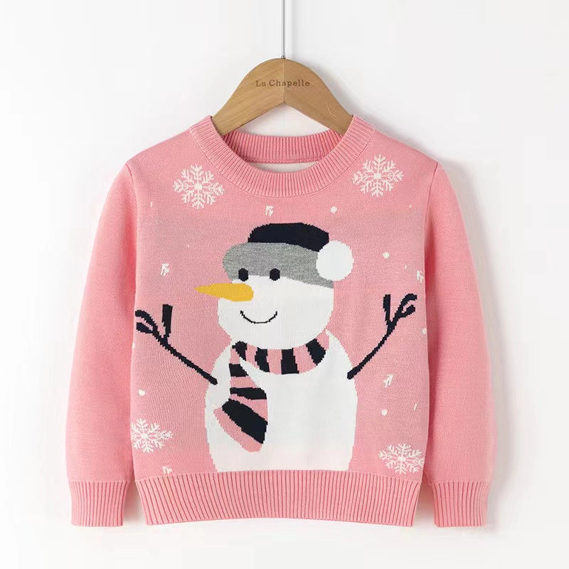 MyKids-USA Kids Unisex Snowman Pattern Knitwear