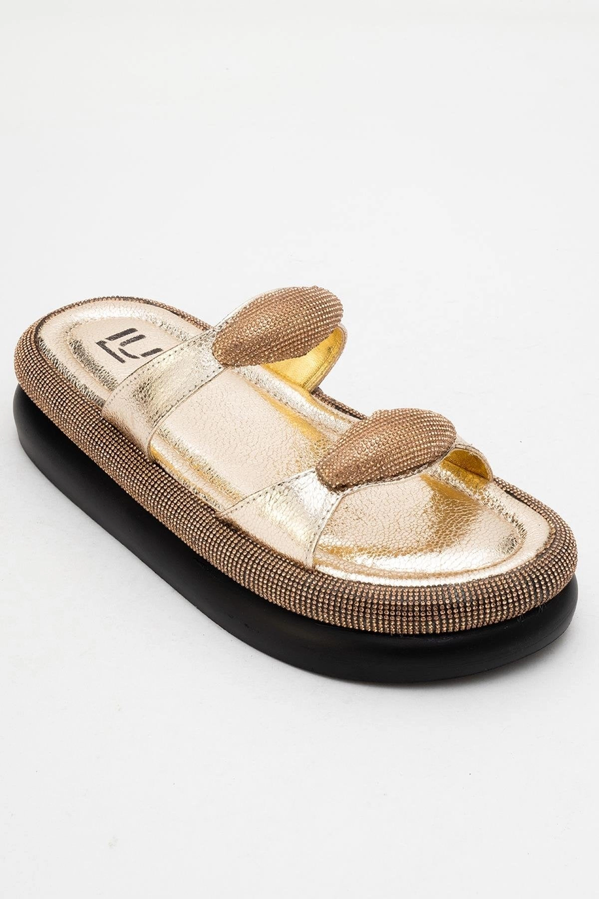 Prologue Shoes Womens Finery Embellished Platform Slide