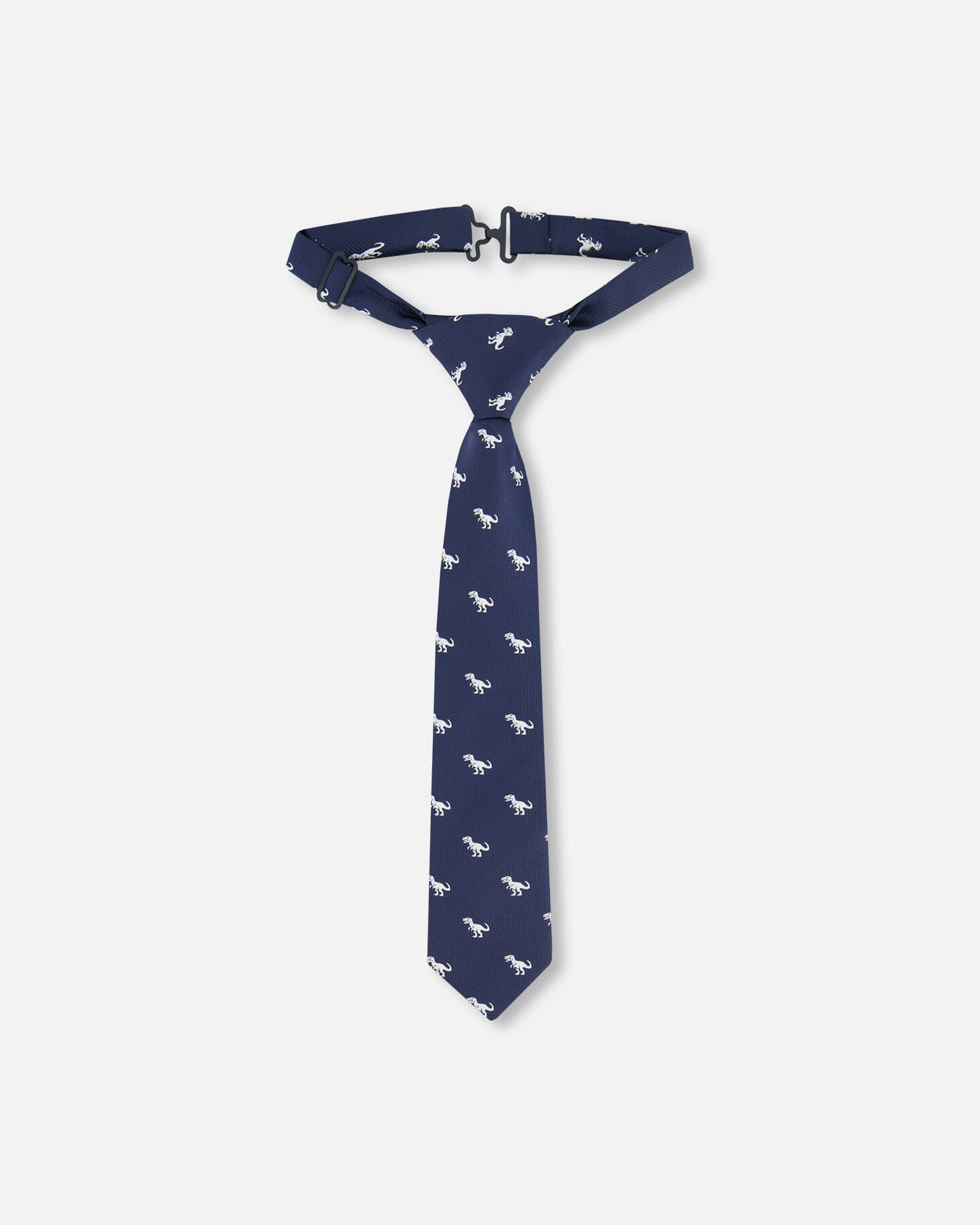 Deux par Deux Boys Neck Tie Dino Print - 7-12 Years