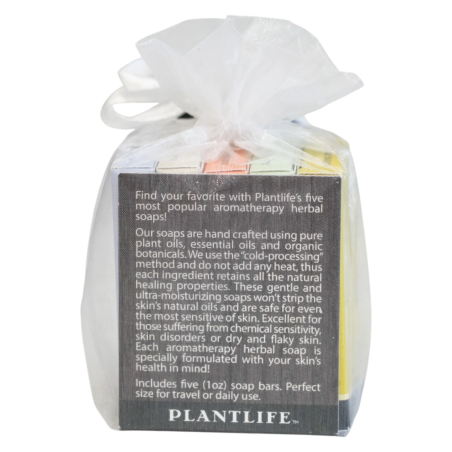 Plantlife Aromatherapy Herbal Soap Sampler 5-Pack Gift Set