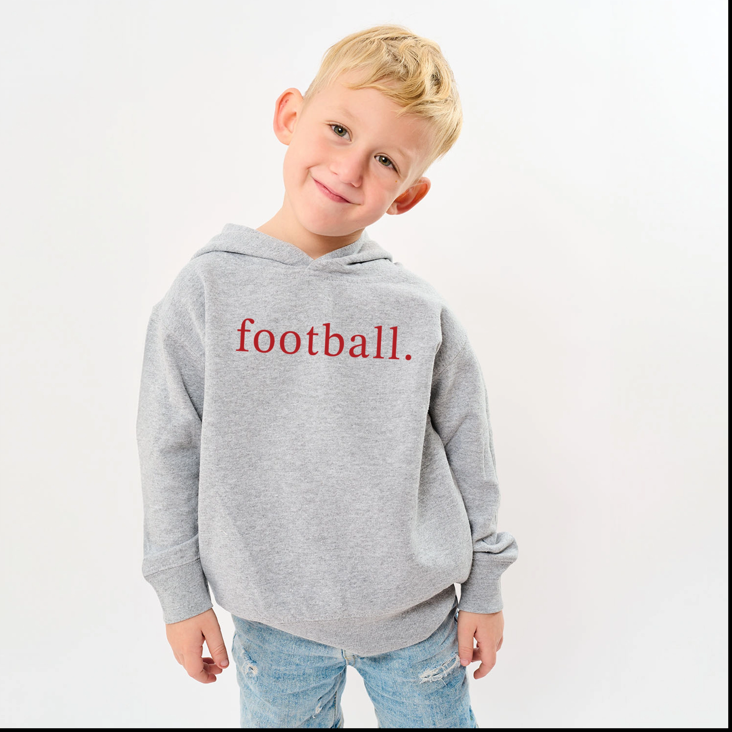 The Juniper Shop - Toddler Hoodie Football Typewriter