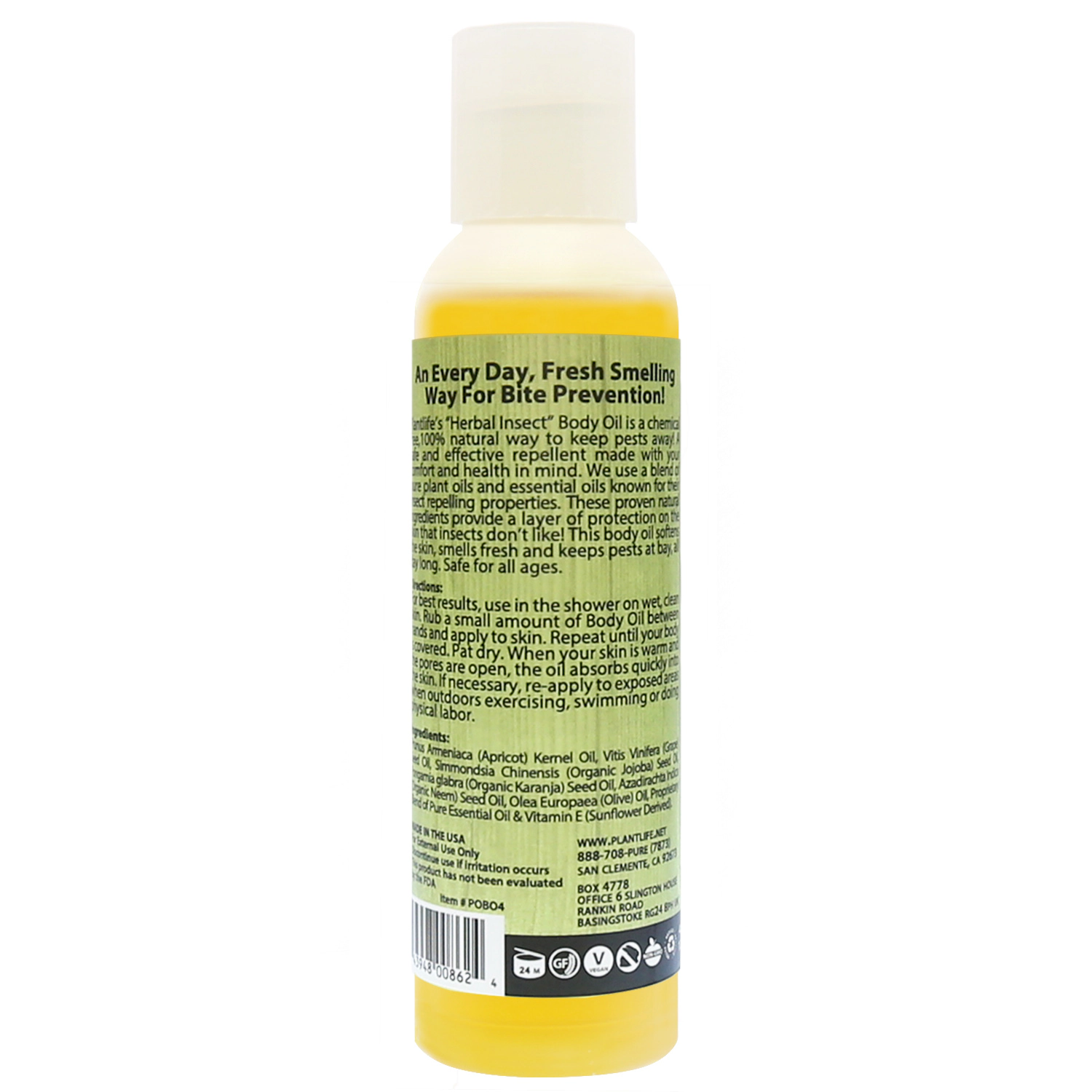 Plantlife Herbal Insect Body Oil