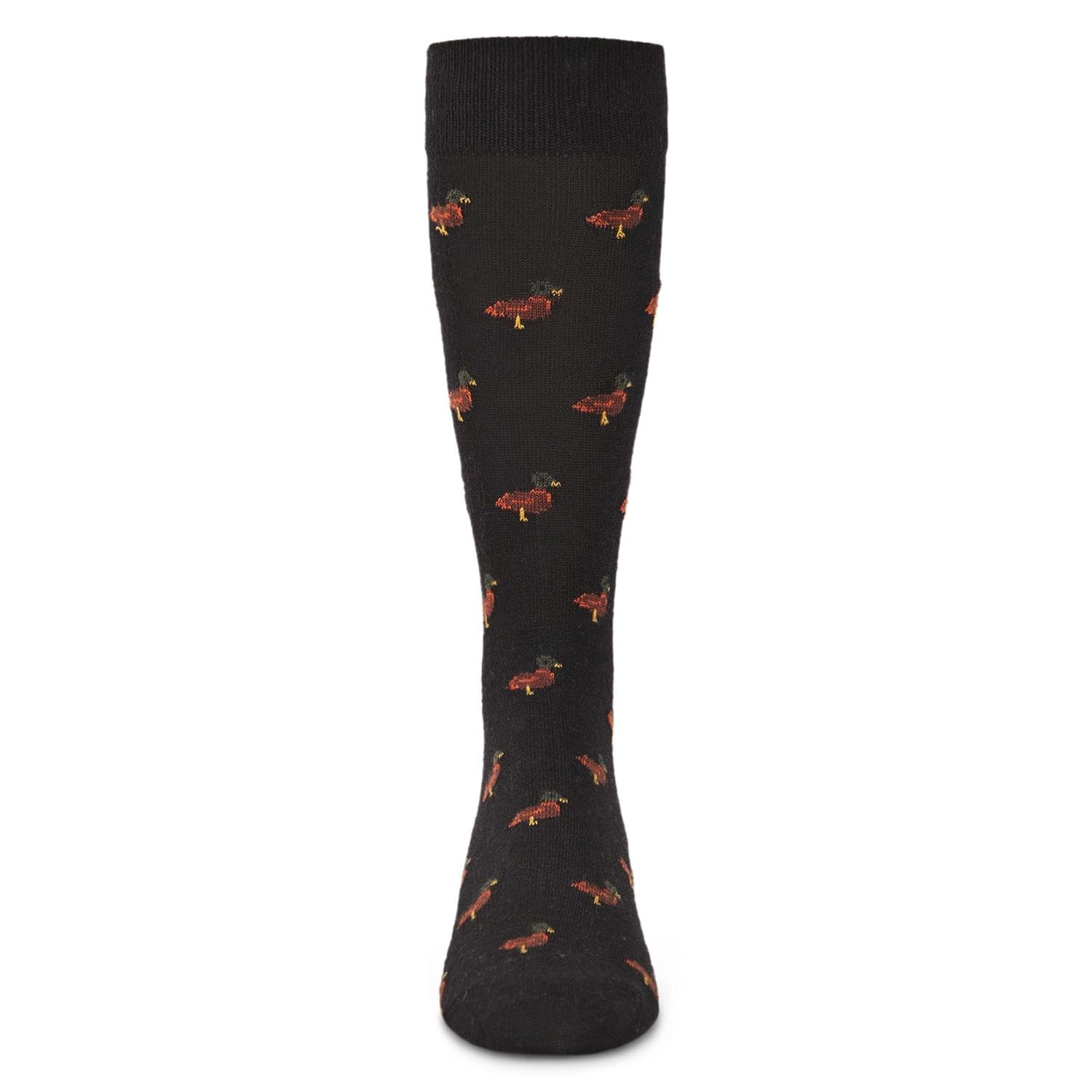 Memoi Men's Red Duck Luxuriously Soft Cashmere Crew Socks