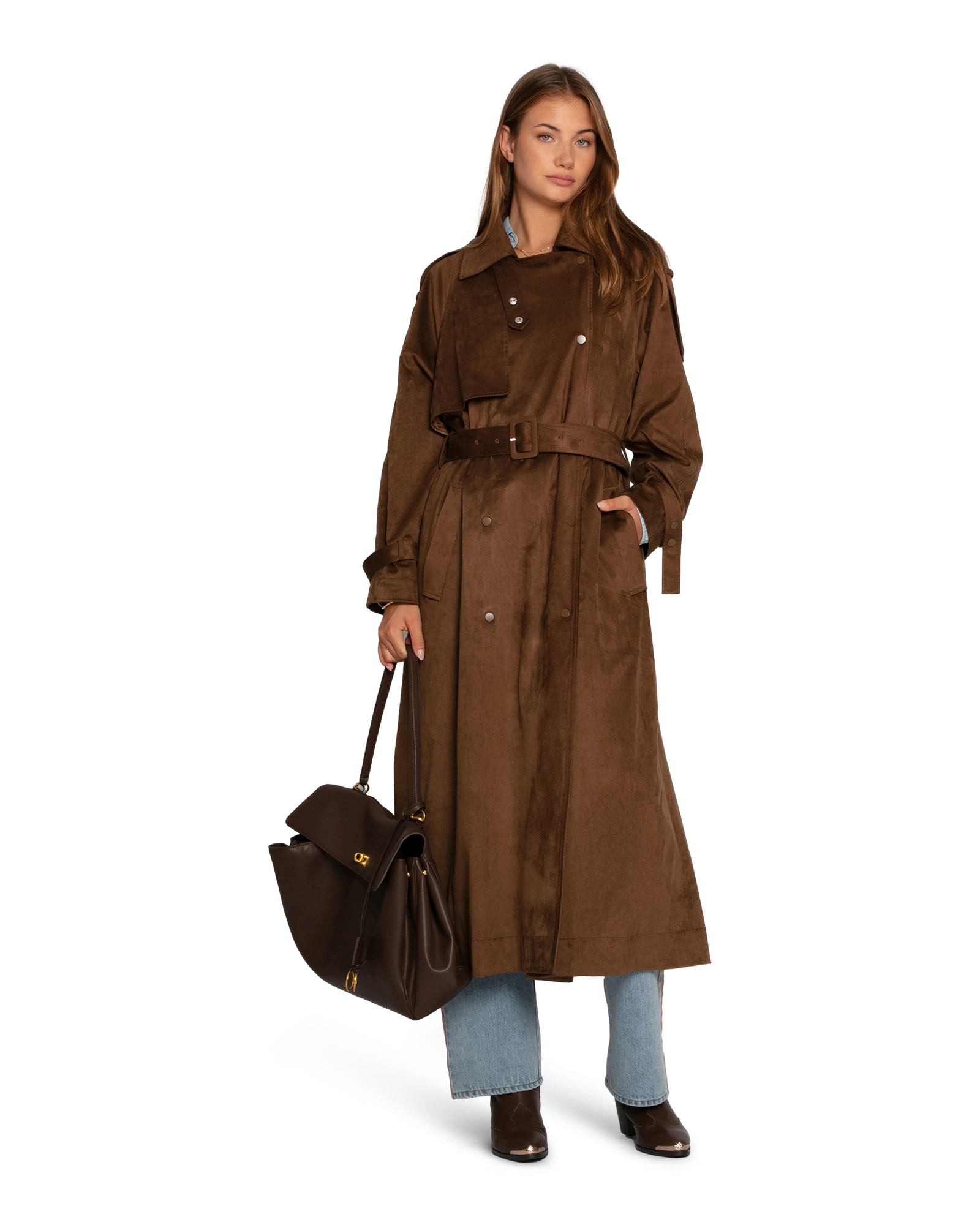 Belle & Bloom Long Lost Lover Soft Maxi Trench