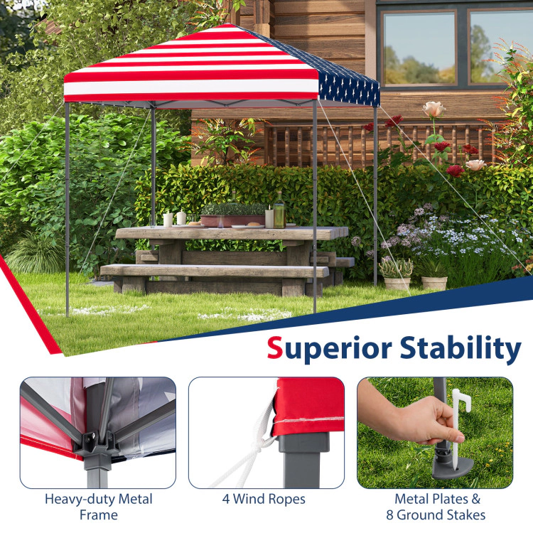 Hivvago 6.6 x Feet Outdoor Pop-up Canopy Tent with UPF 50+ Sun Protection